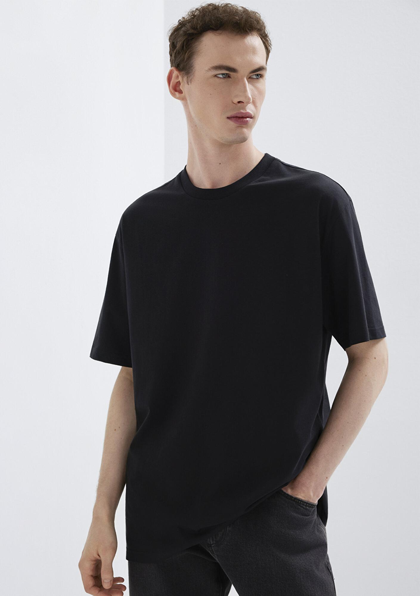 Mavi 3lü Erkek Basic Tişört Loose Fit / Bol Rahat Kesim 0612315-900