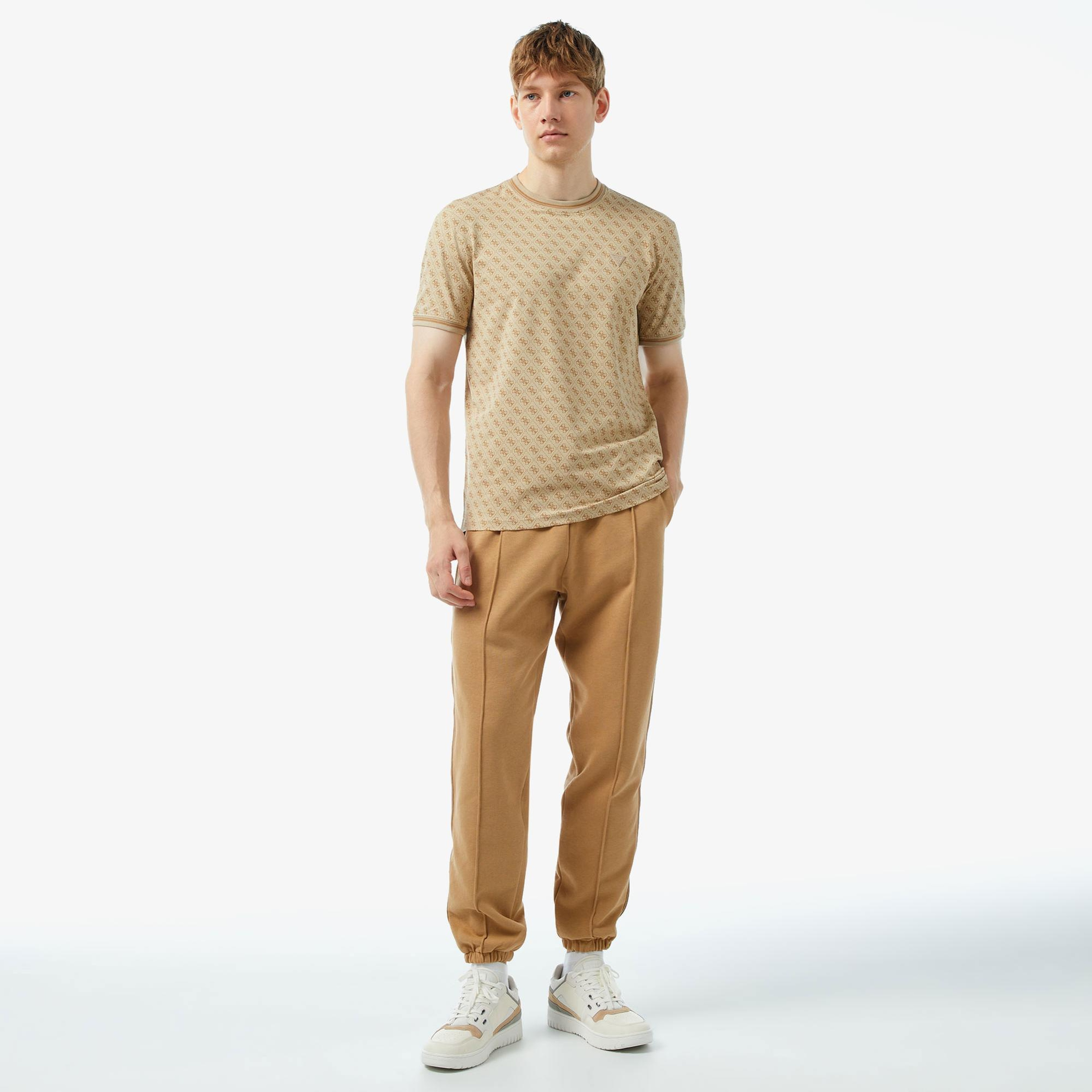 Guess Marshall Erkek Bej T-Shirt