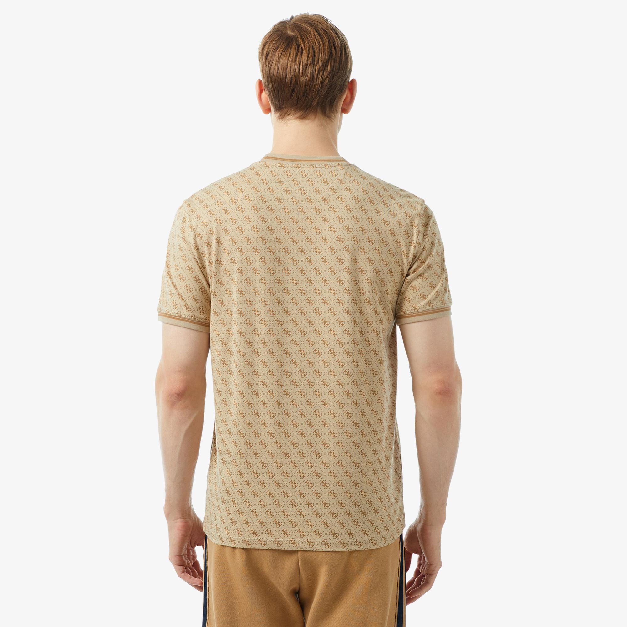 Guess Marshall Erkek Bej T-Shirt