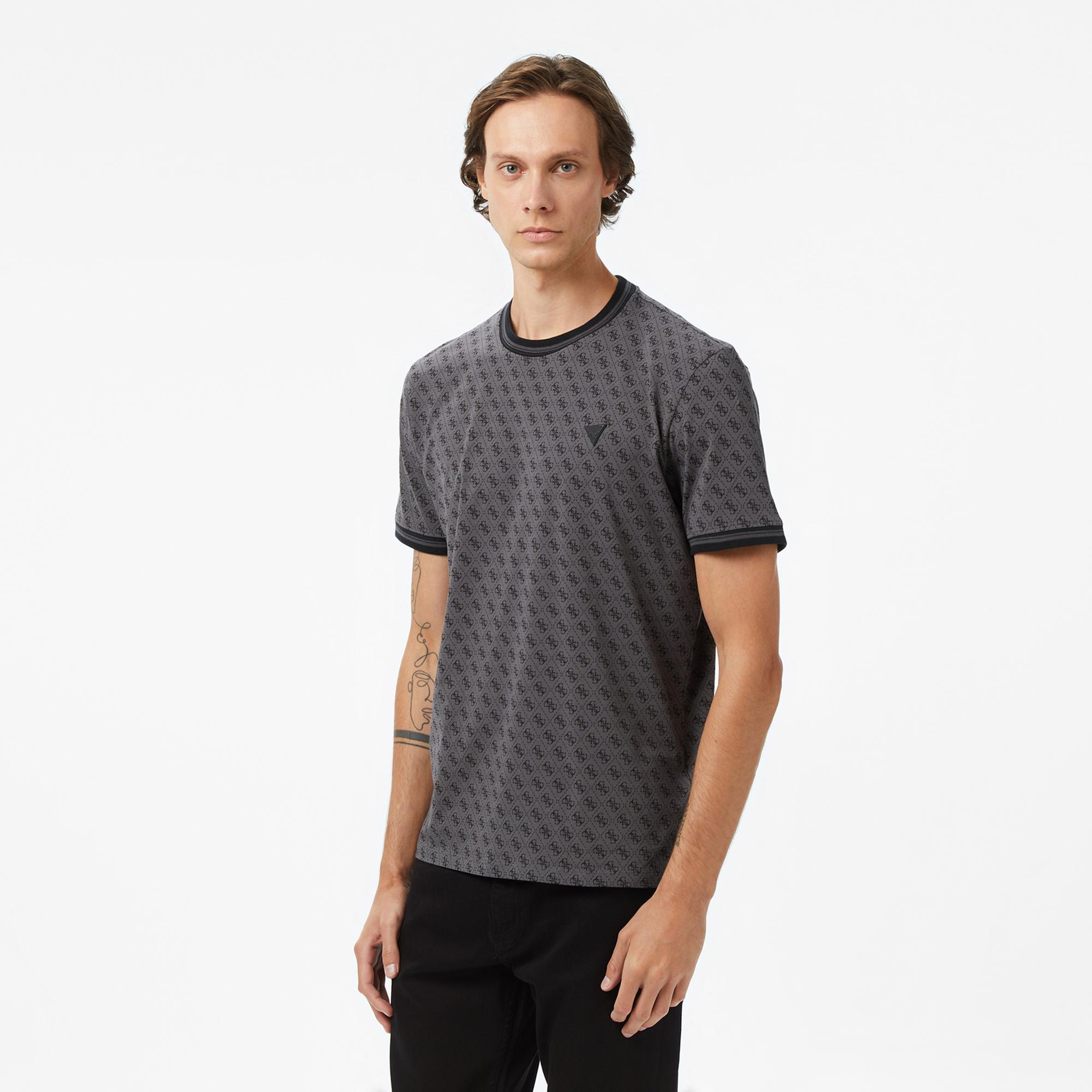 Guess Marshall Erkek Gri T-Shirt