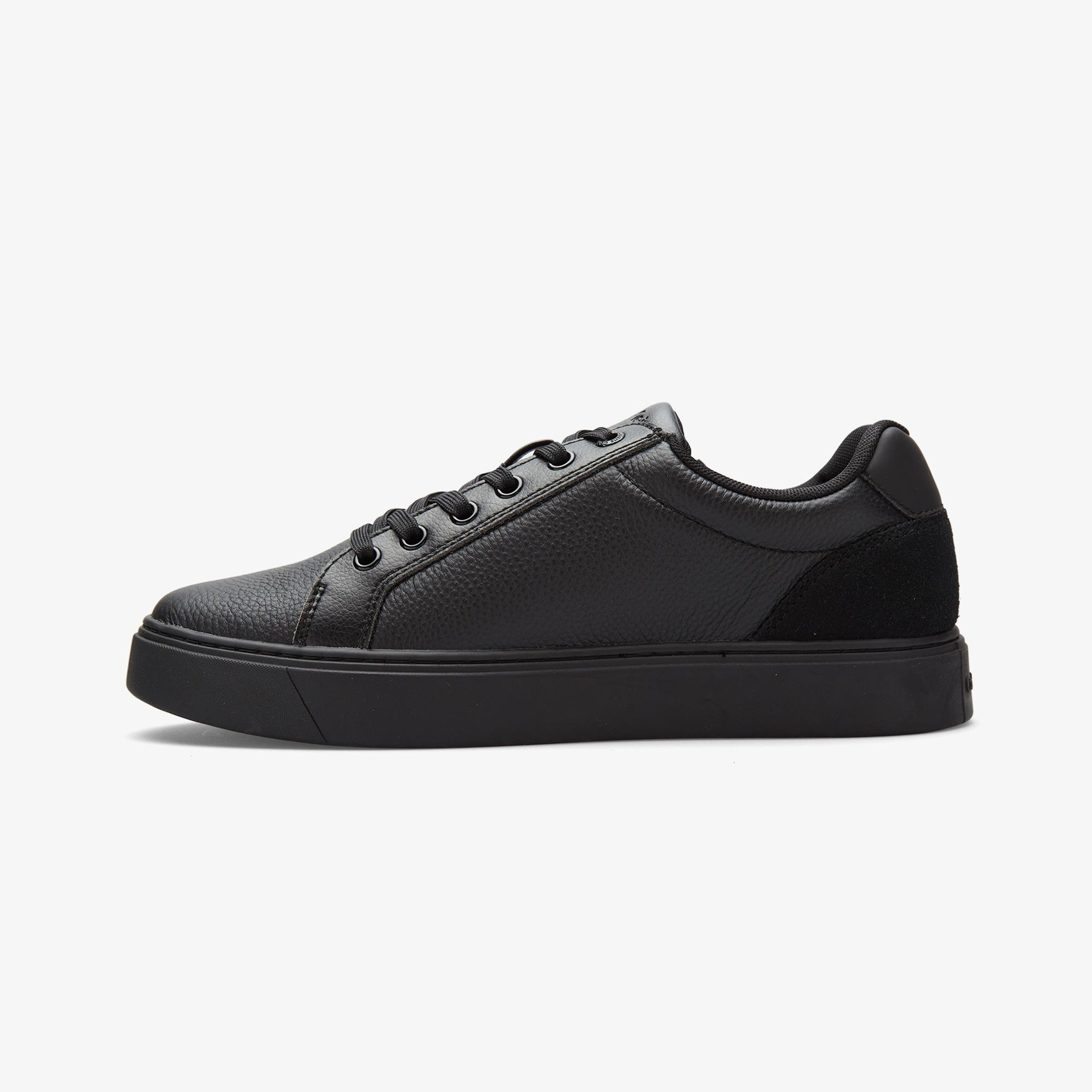 Calvin Klein Classic Cup Lace Up Zip  Erkek Siyah Sneaker