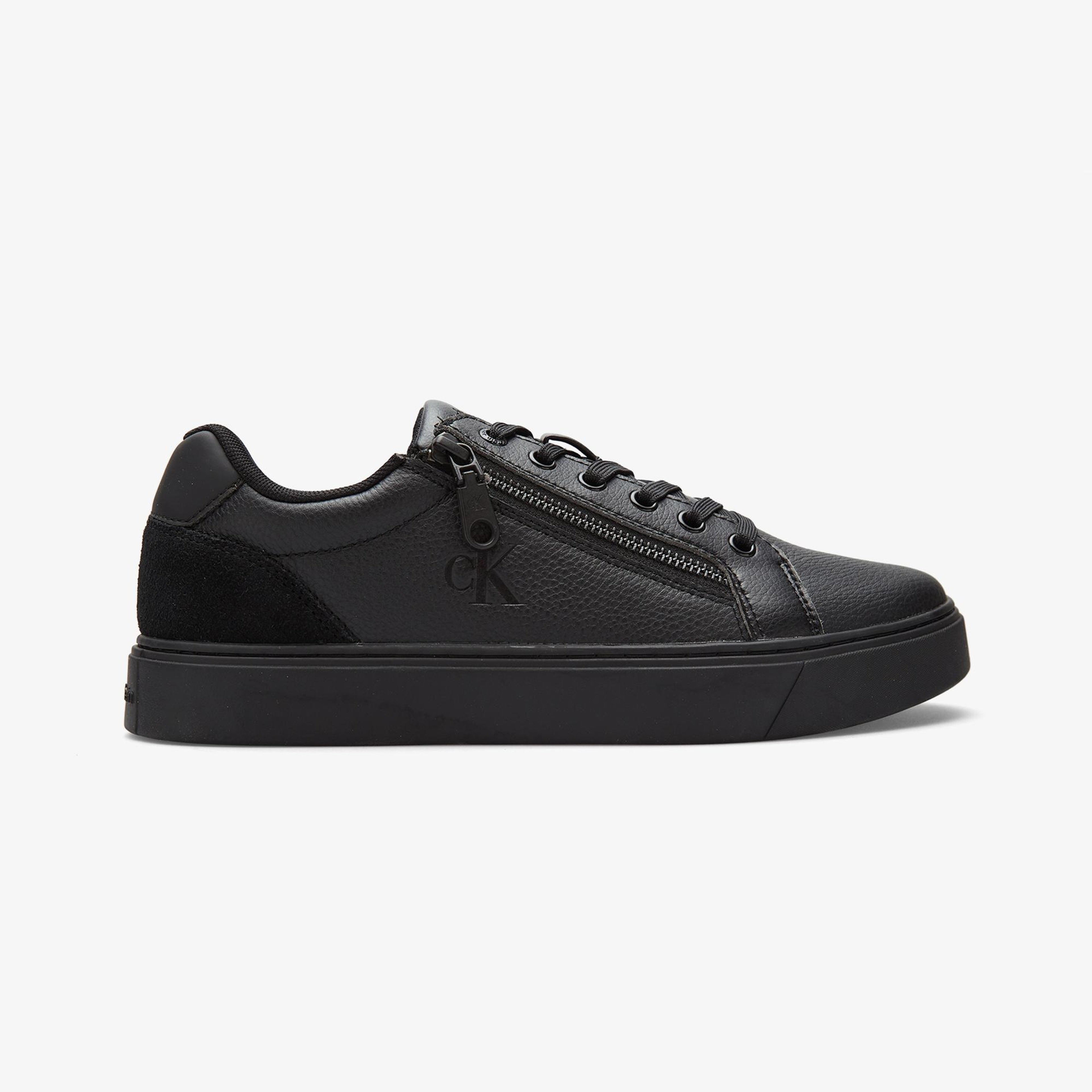 Calvin Klein Classic Cup Lace Up Zip  Erkek Siyah Sneaker