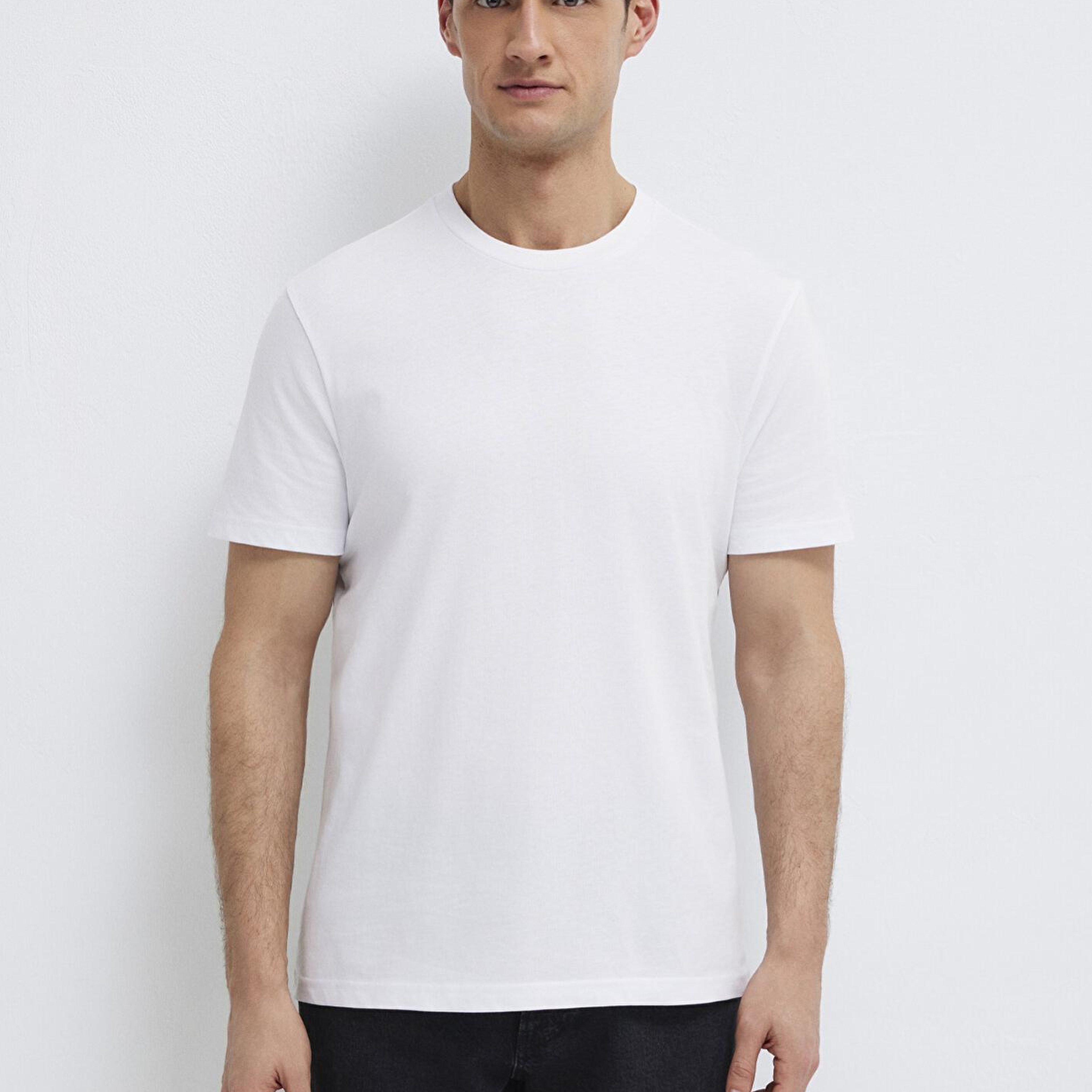 Mavi Organik Pamuk Beyaz Tişört Regular Fit / Normal Kesim 066483-620