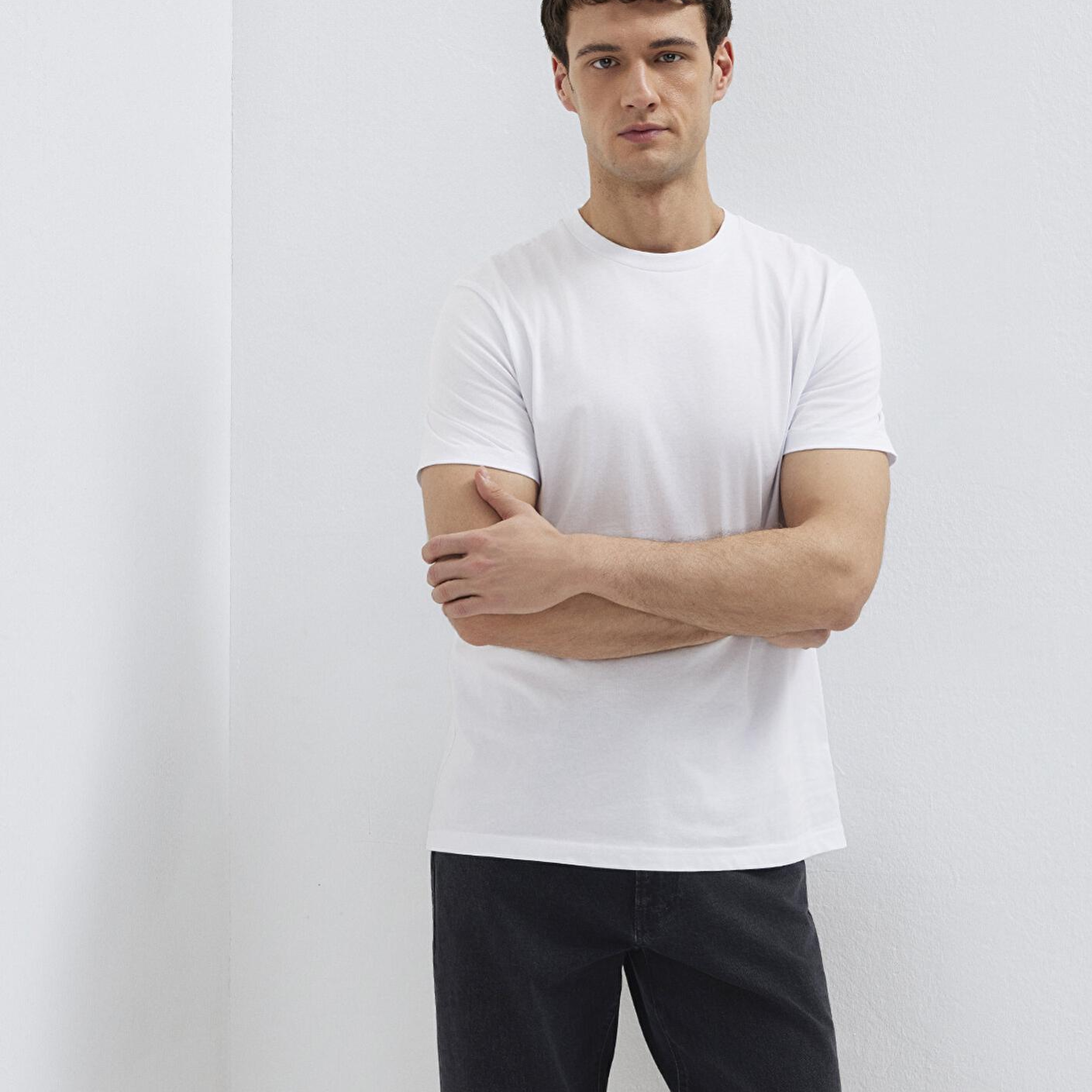 Mavi Organik Pamuk Beyaz Tişört Regular Fit / Normal Kesim 066483-620