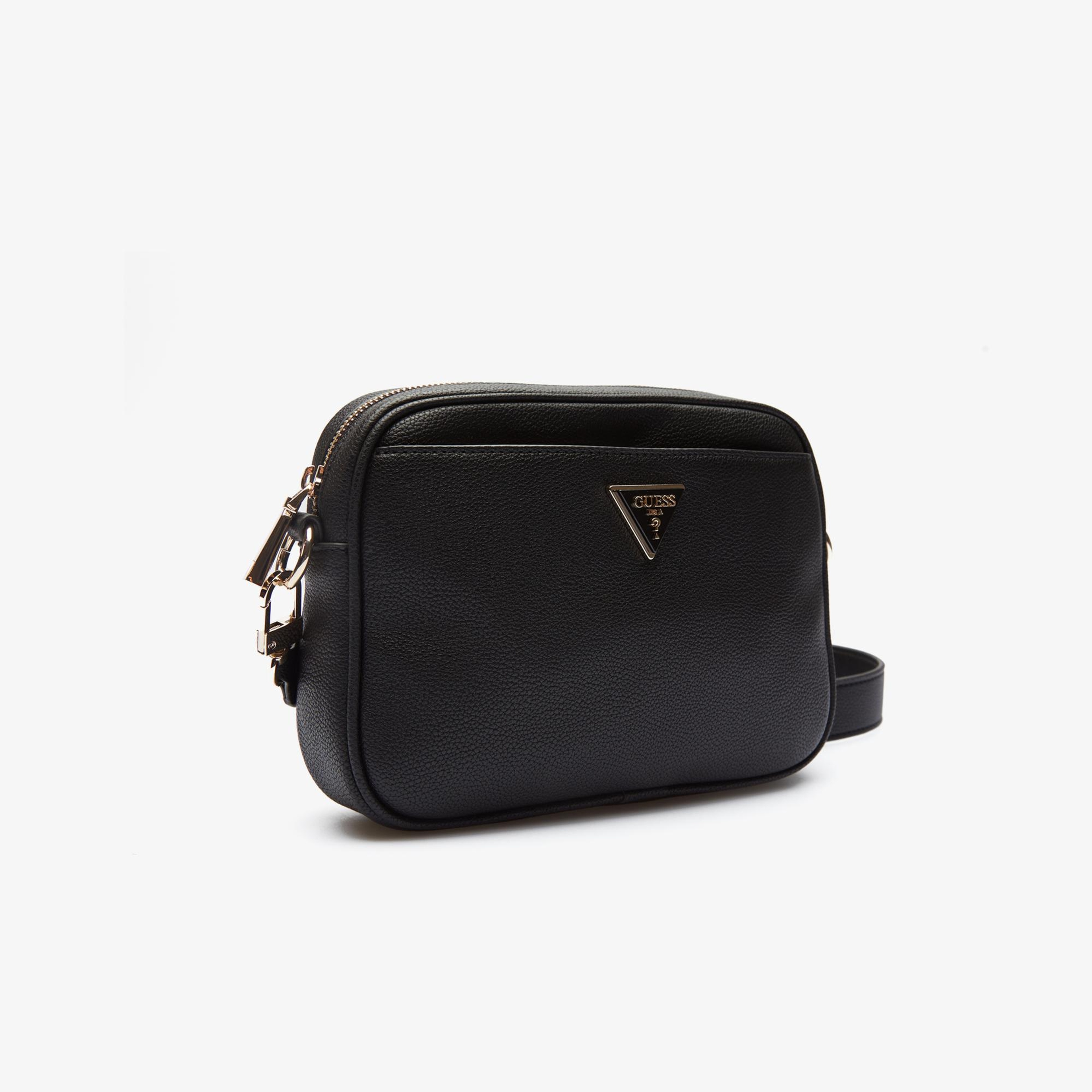 Guess Emiliya Girlfriend S Heritage Pop Cnvrtbl Camera Kadın Siyah Çapraz Çanta