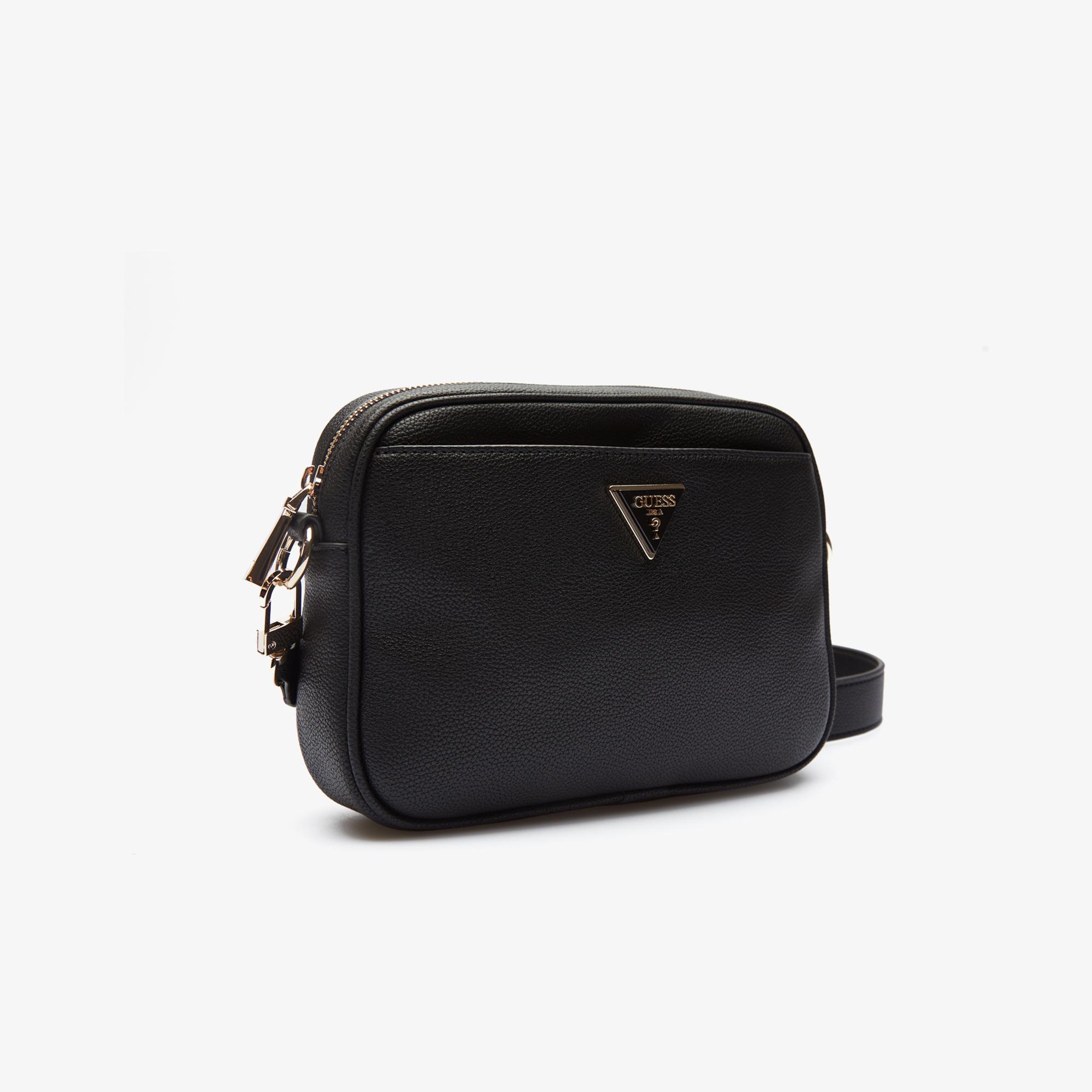 Guess Emiliya Girlfriend S Heritage Pop Cnvrtbl Camera Kadın Siyah Çapraz Çanta