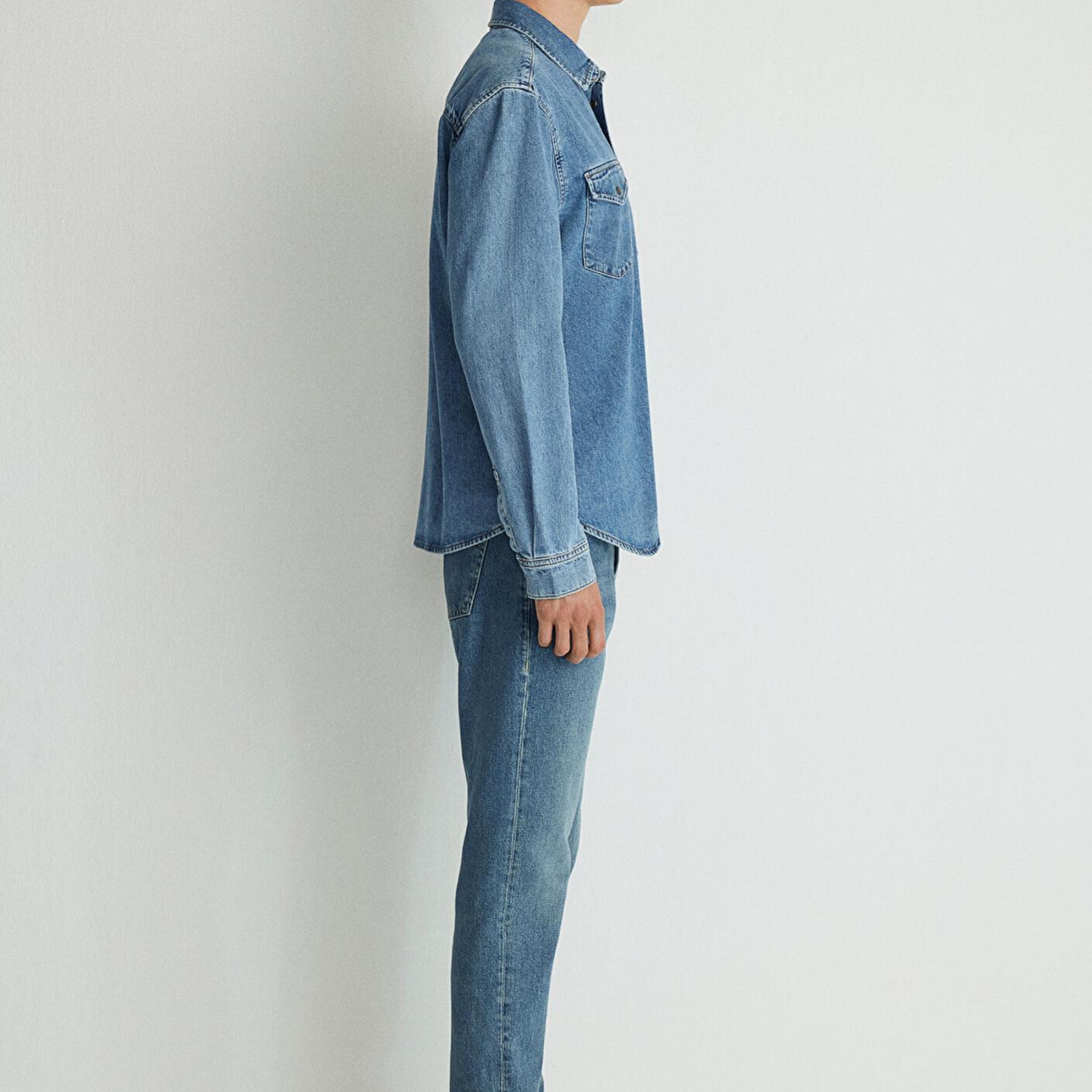 Mavi Ted Indigo Mavisi Jean Gömlek Slim Fit / Dar Kesim 0210909-87933