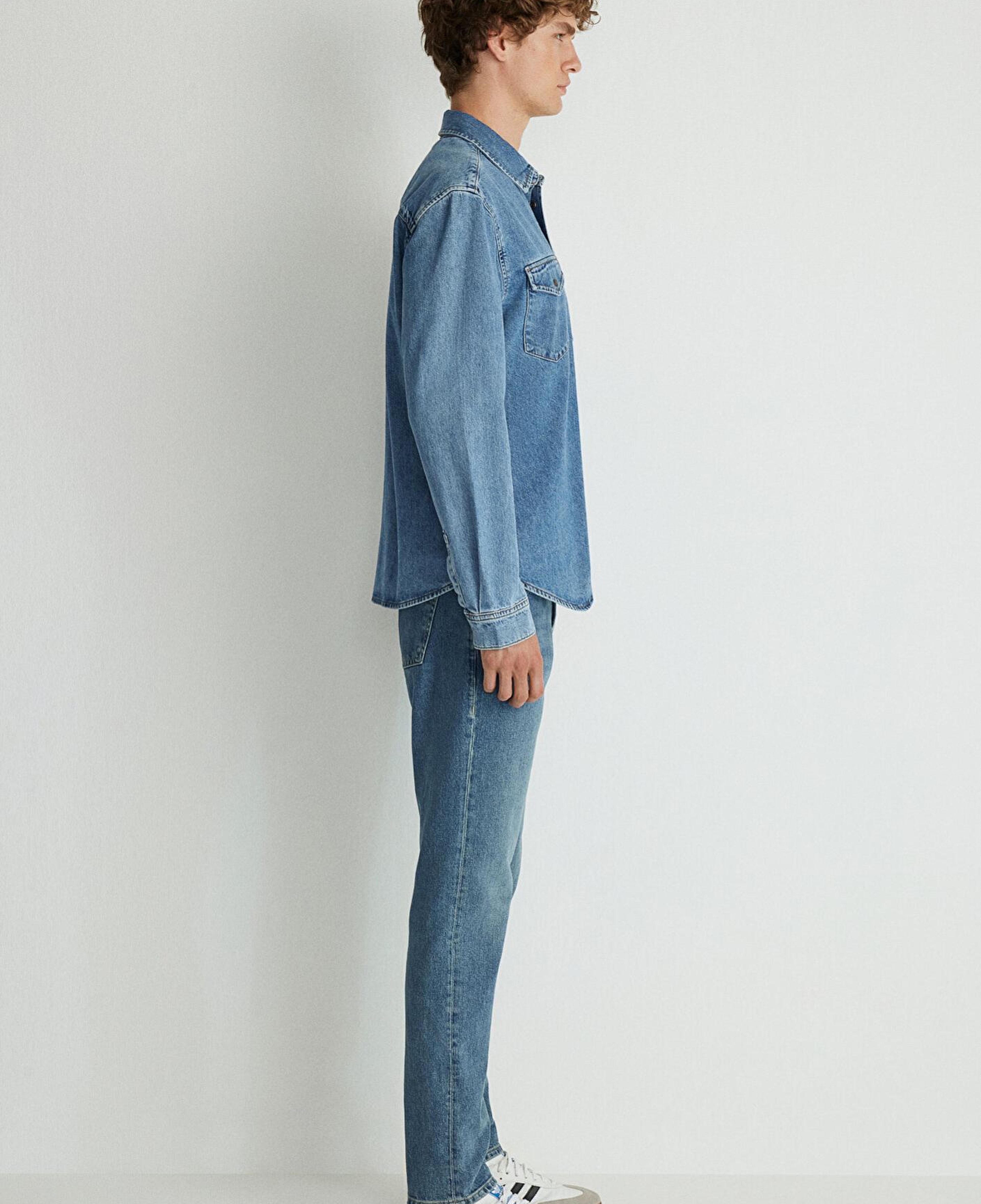 Mavi Ted Indigo Mavisi Jean Gömlek Slim Fit / Dar Kesim 0210909-87933