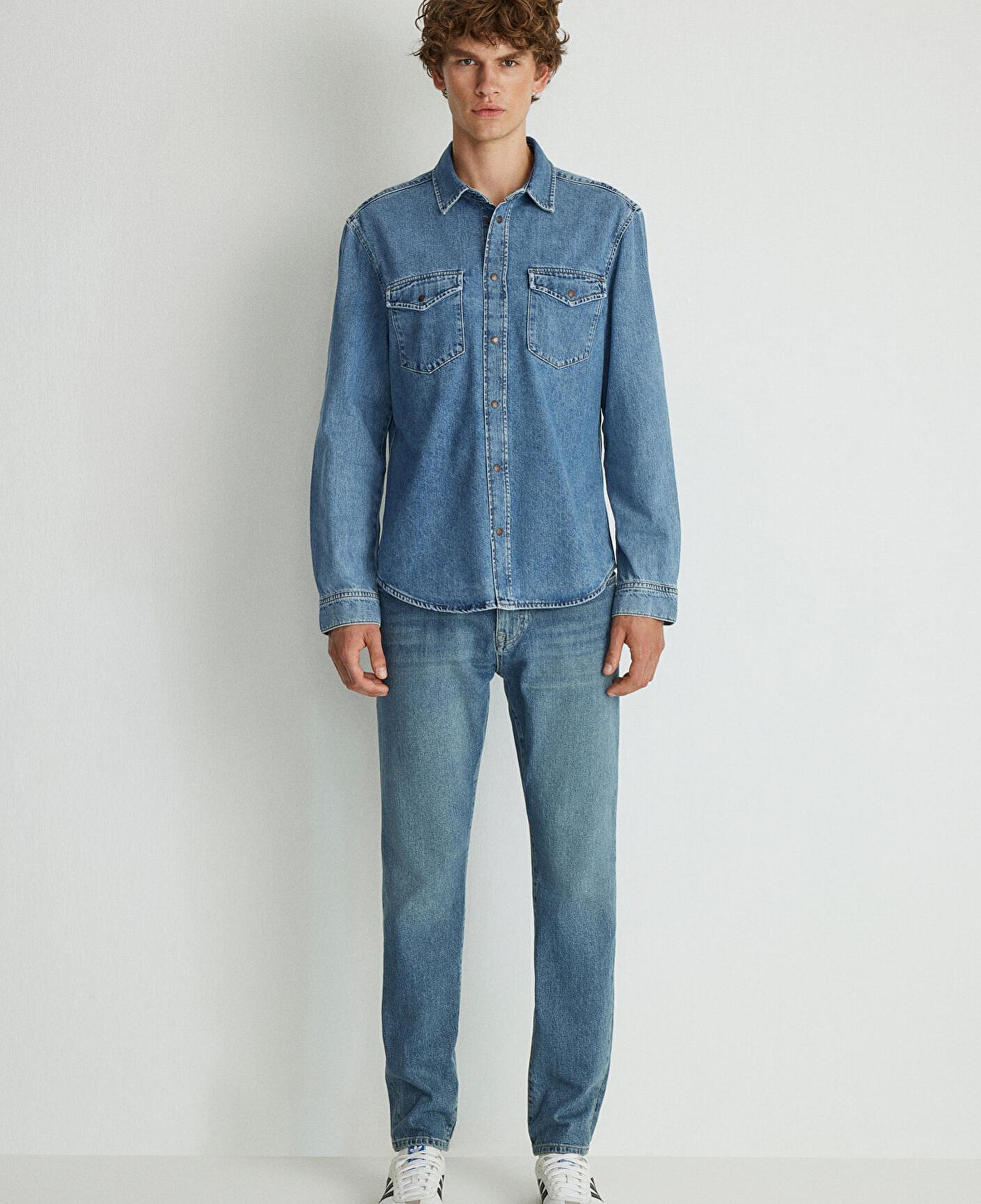 Mavi Ted Indigo Mavisi Jean Gömlek Slim Fit / Dar Kesim 0210909-87933