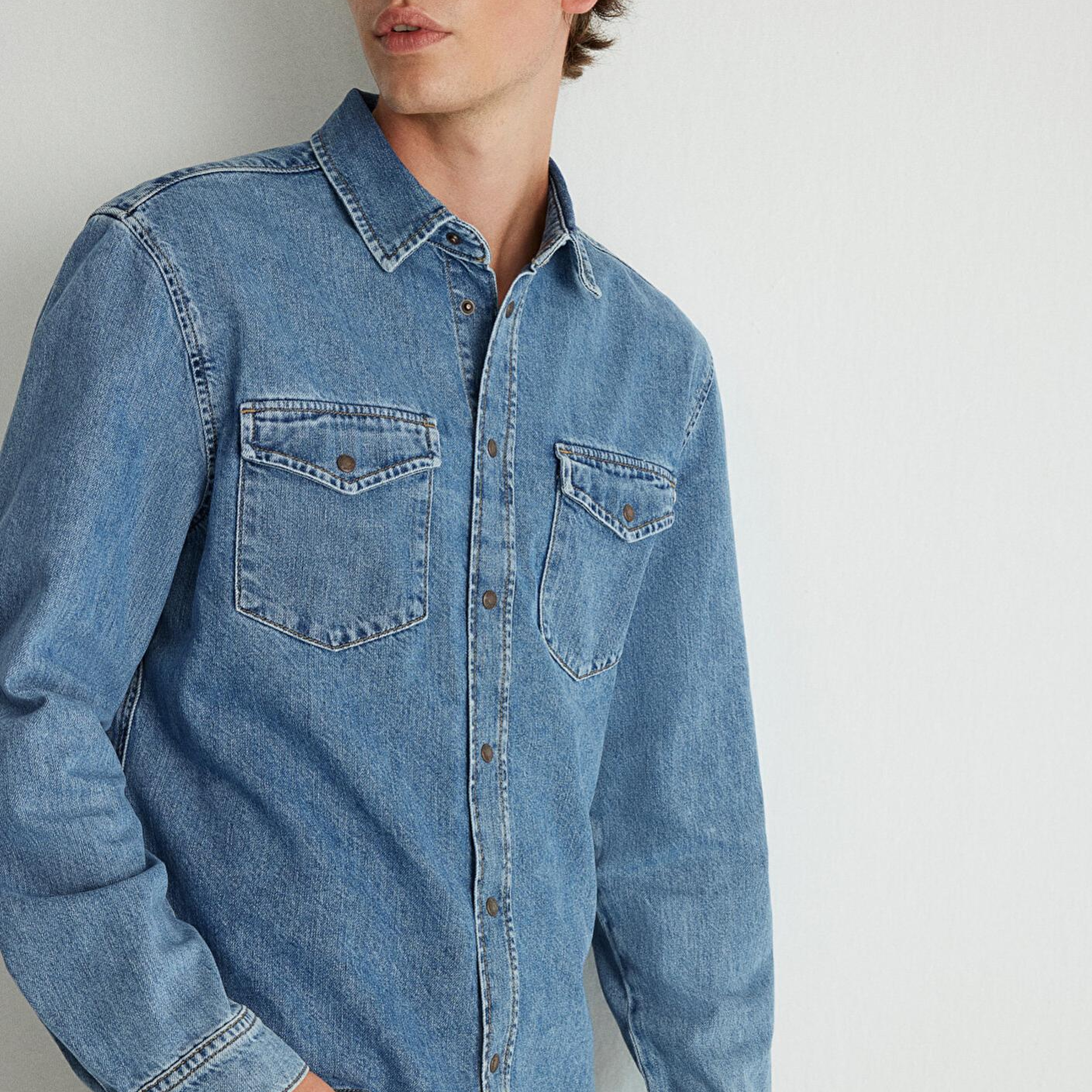 Mavi Ted Indigo Mavisi Jean Gömlek Slim Fit / Dar Kesim 0210909-87933