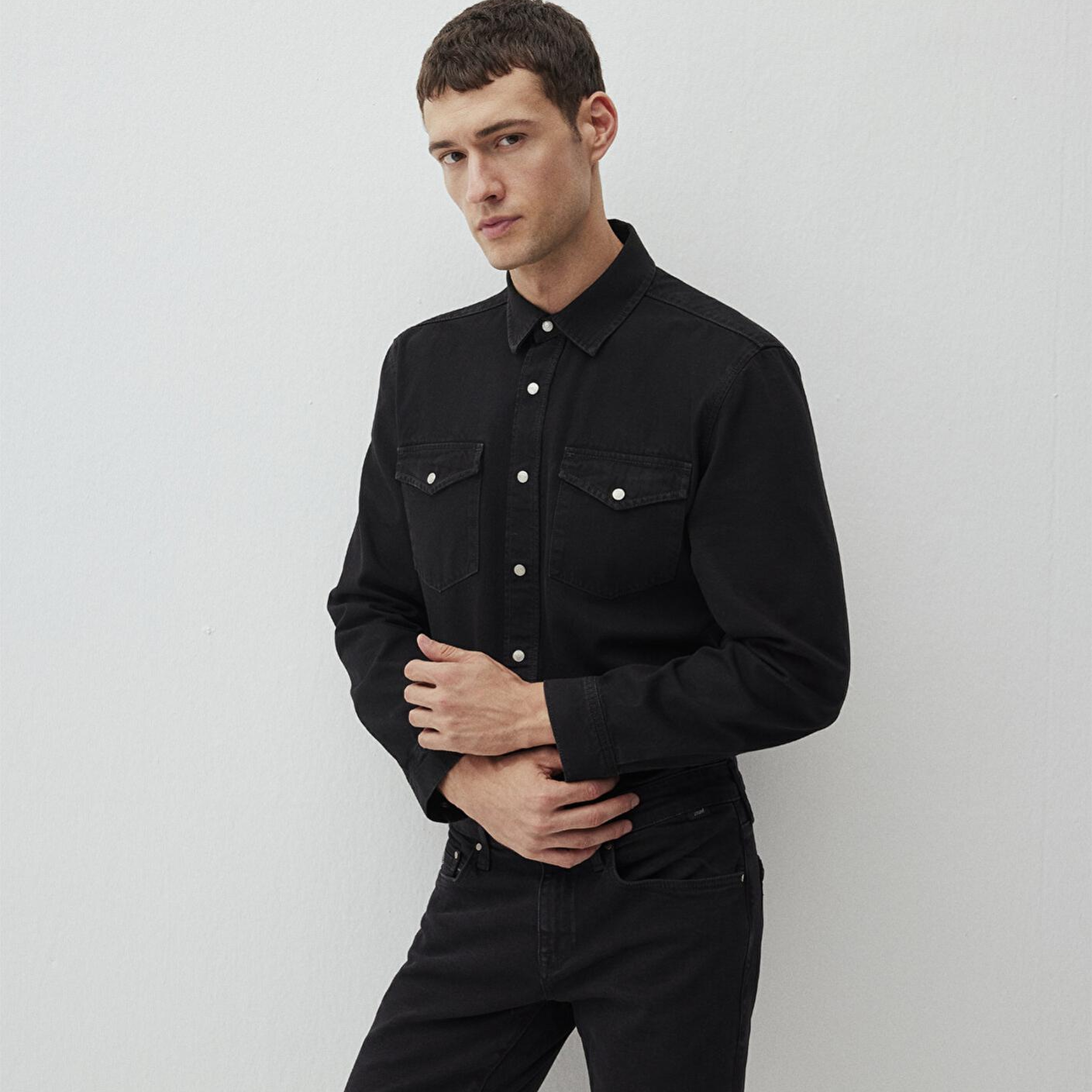 Mavi Ted Koyu Dumanlı Jean Gömlek Slim Fit / Dar Kesim 0210909-87934