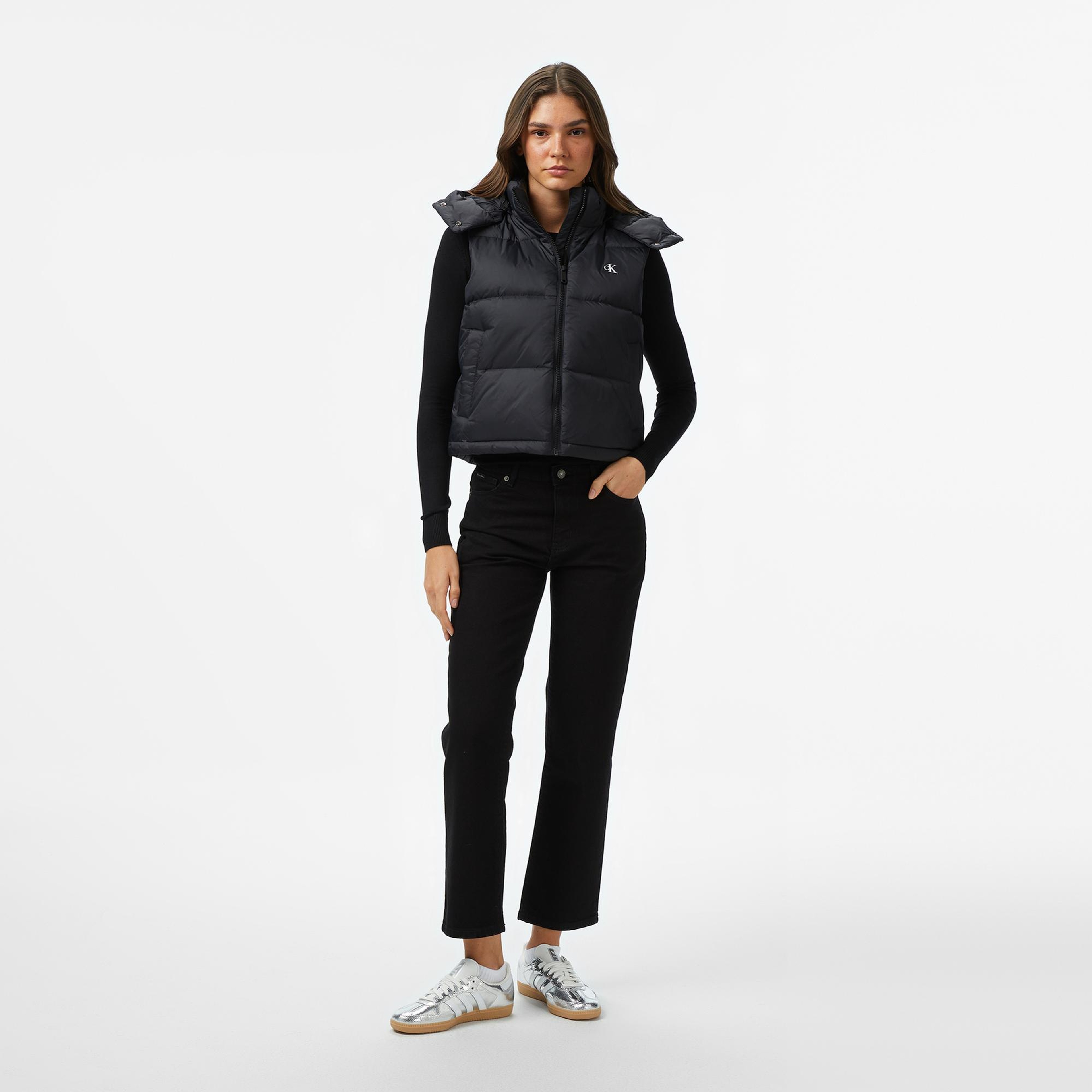 Calvin Klein Essential Midweight Puffer Kadın Siyah Yelek