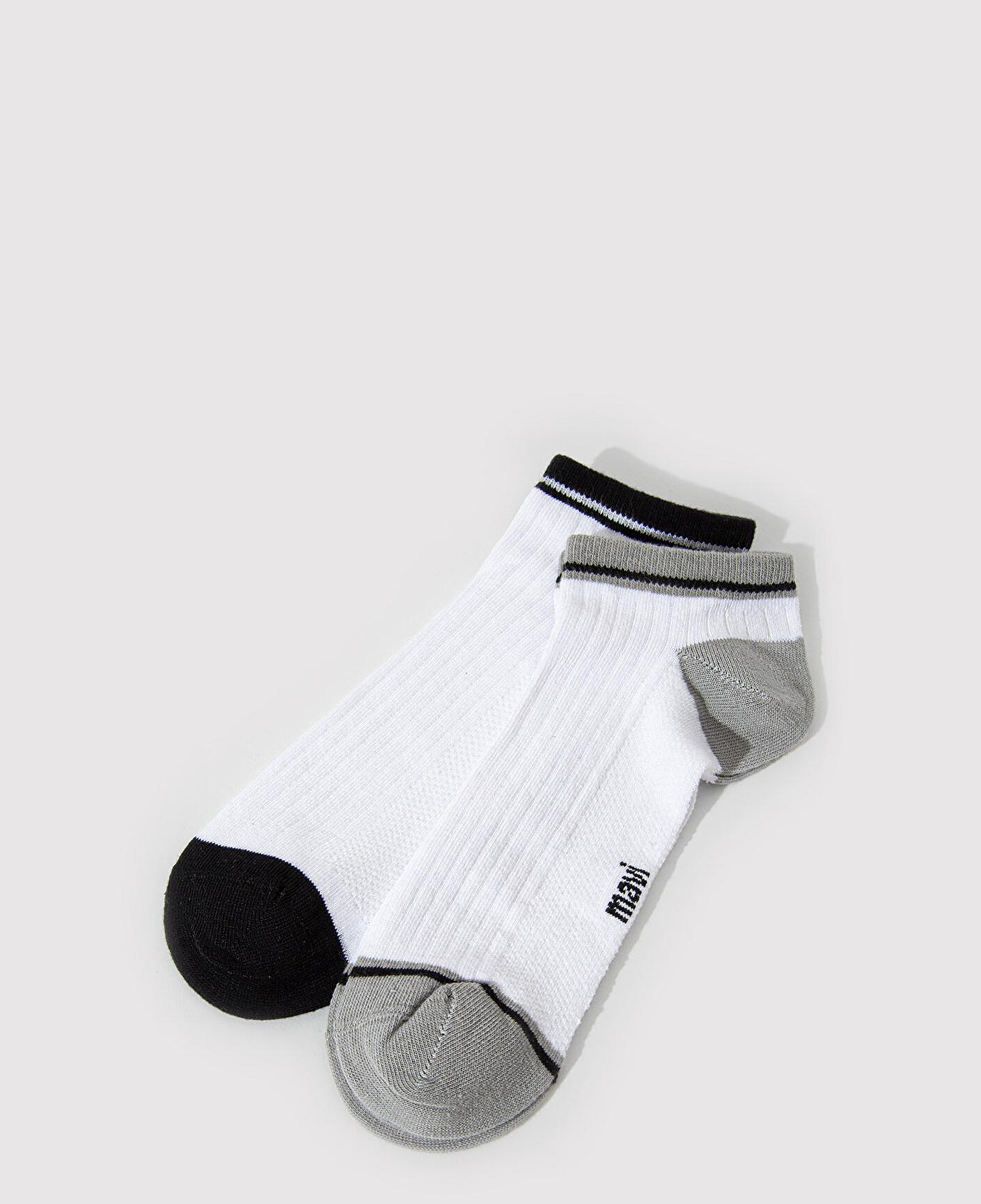 Mavi 2li Beyaz Patik Çorap 0911607-620