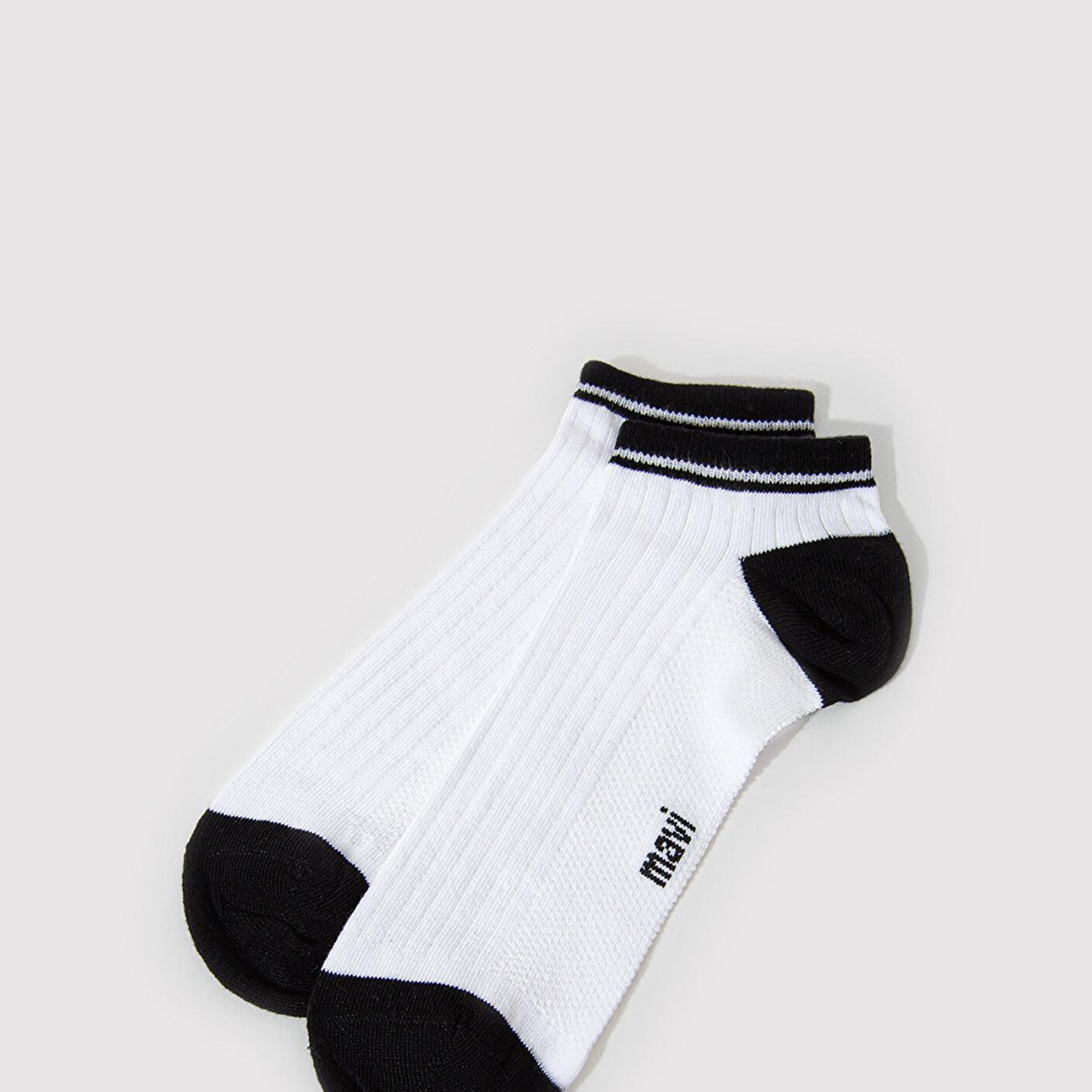 Mavi 2li Beyaz Patik Çorap 0911607-620