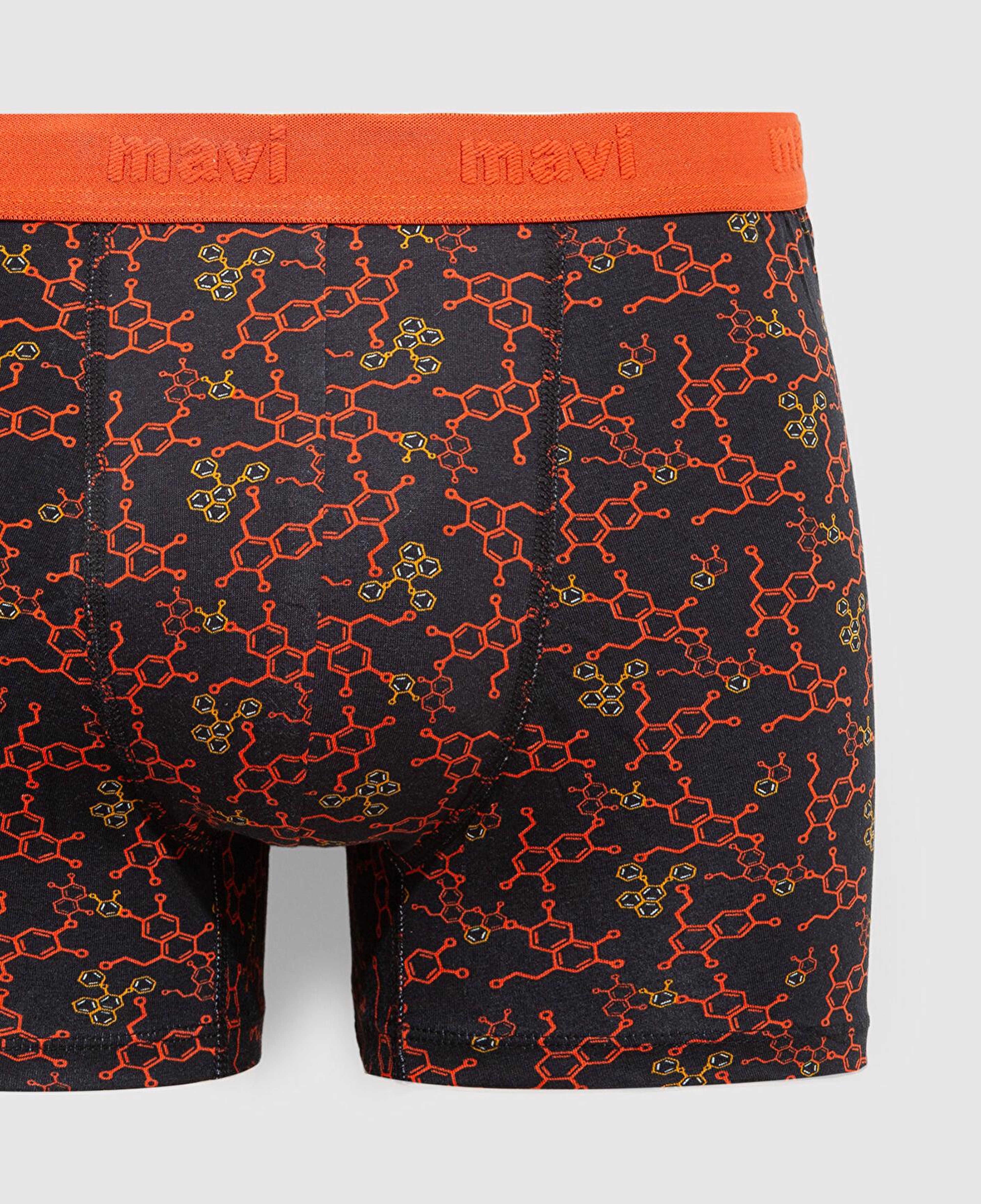 Mavi Baskılı Siyah Boxer 0911636-900