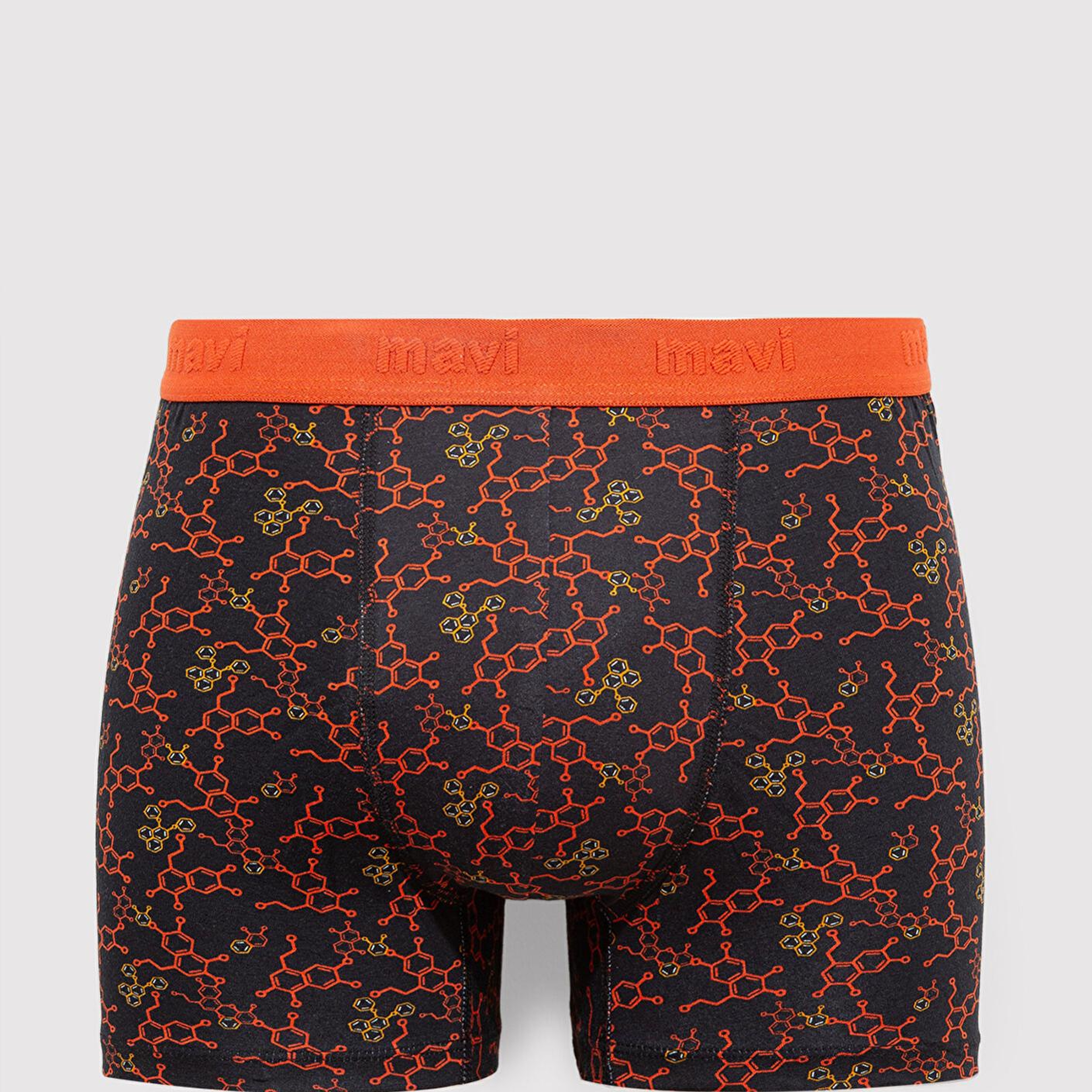 Mavi Baskılı Siyah Boxer 0911636-900