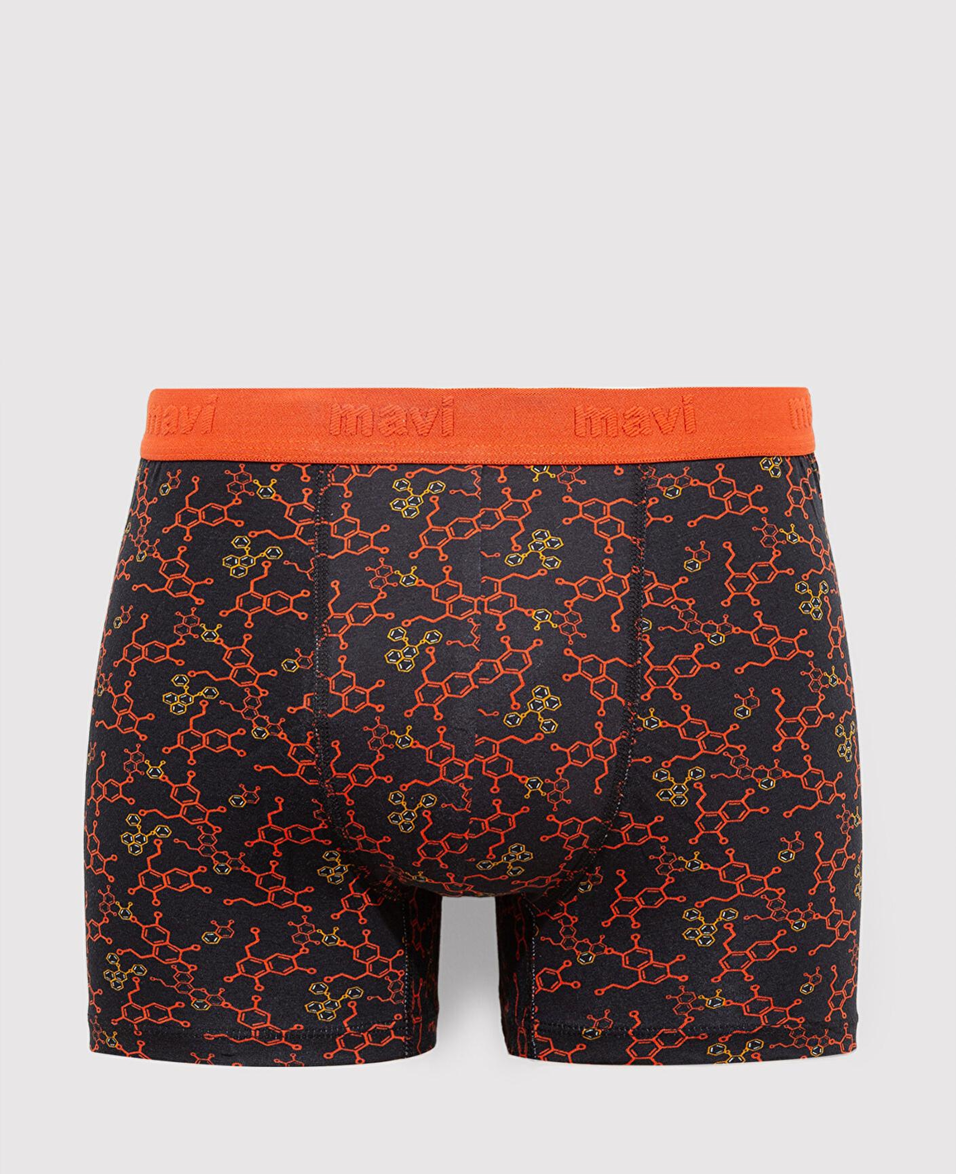 Mavi Baskılı Siyah Boxer 0911636-900