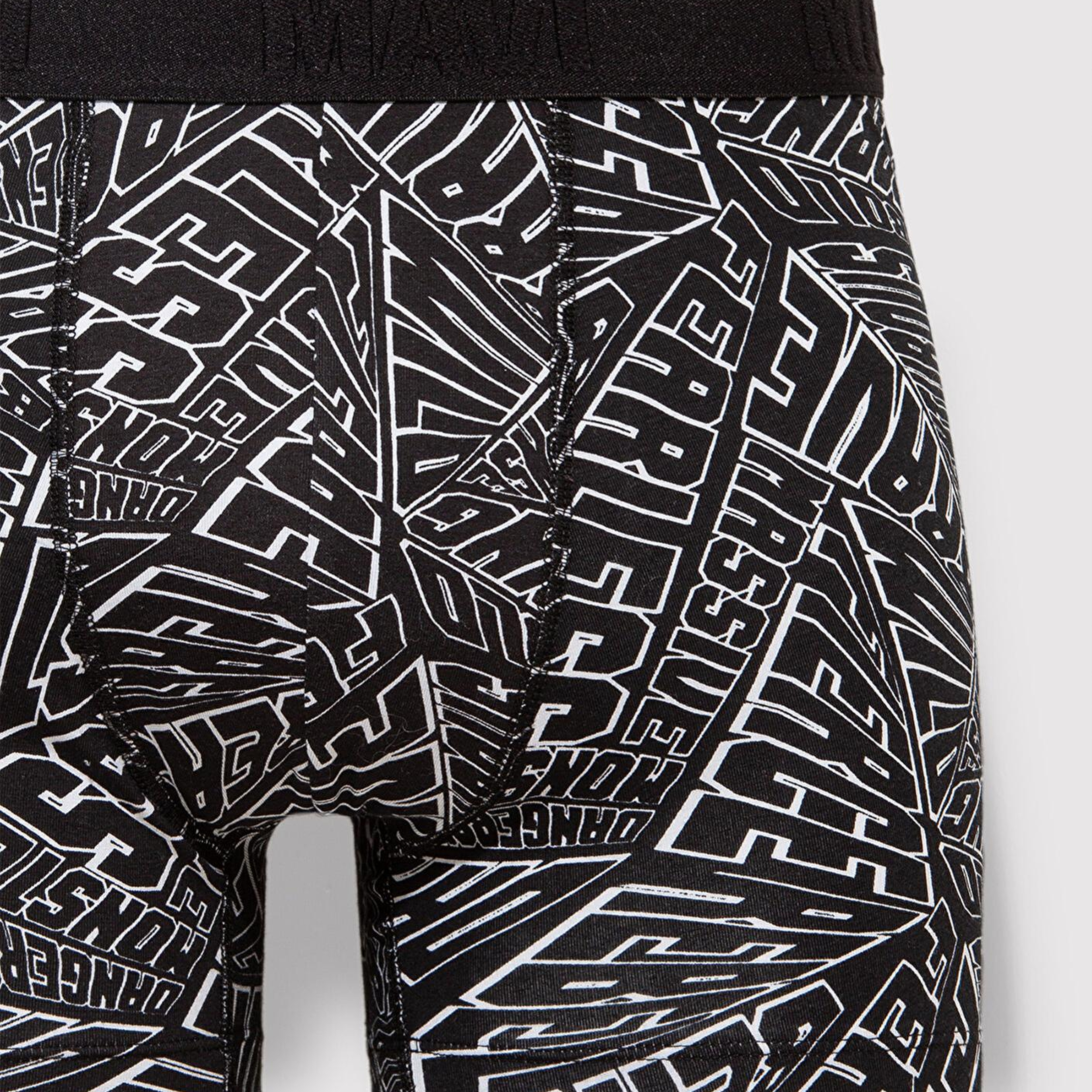 Mavi Baskılı Siyah Boxer 0911634-900