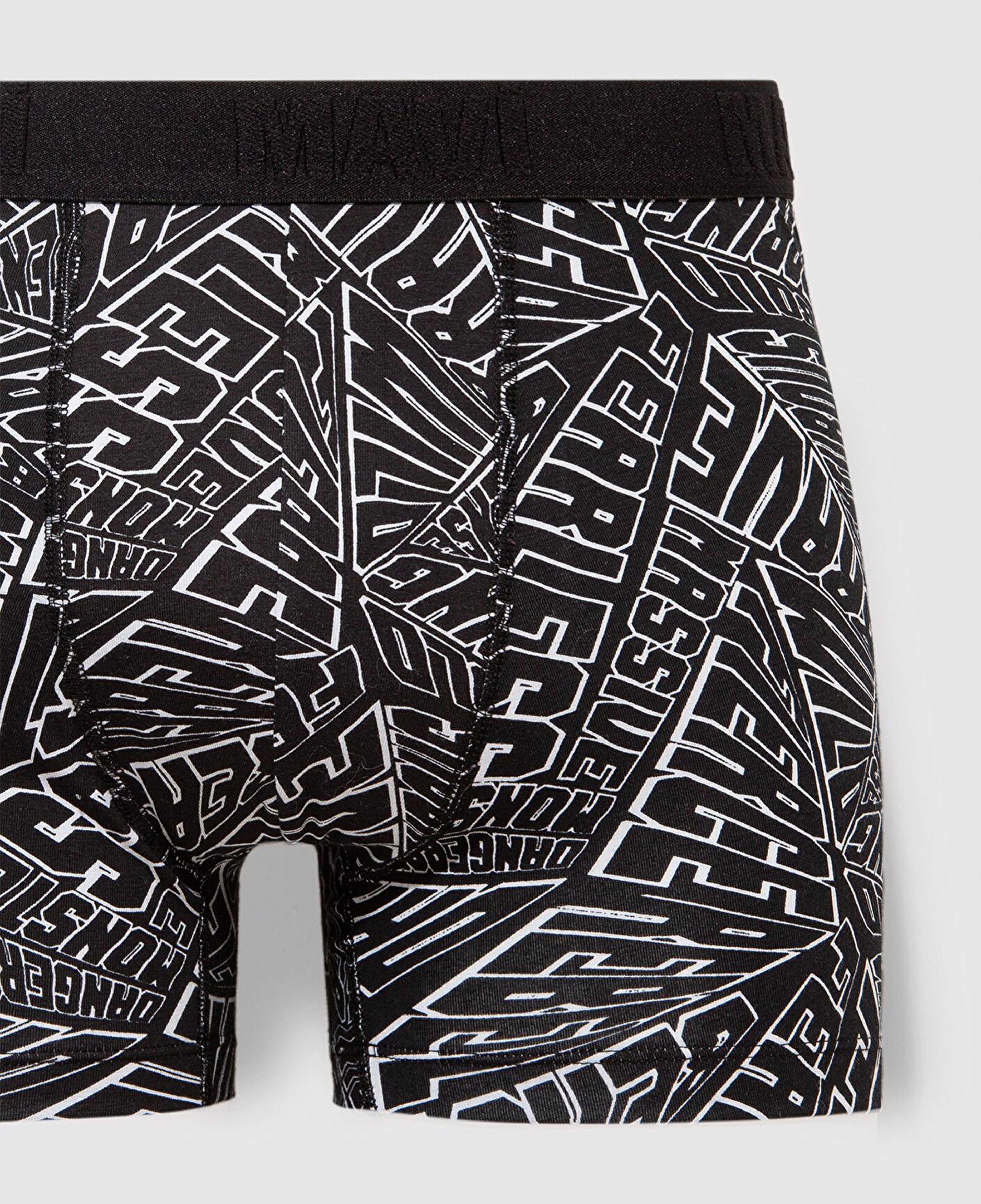 Mavi Baskılı Siyah Boxer 0911634-900