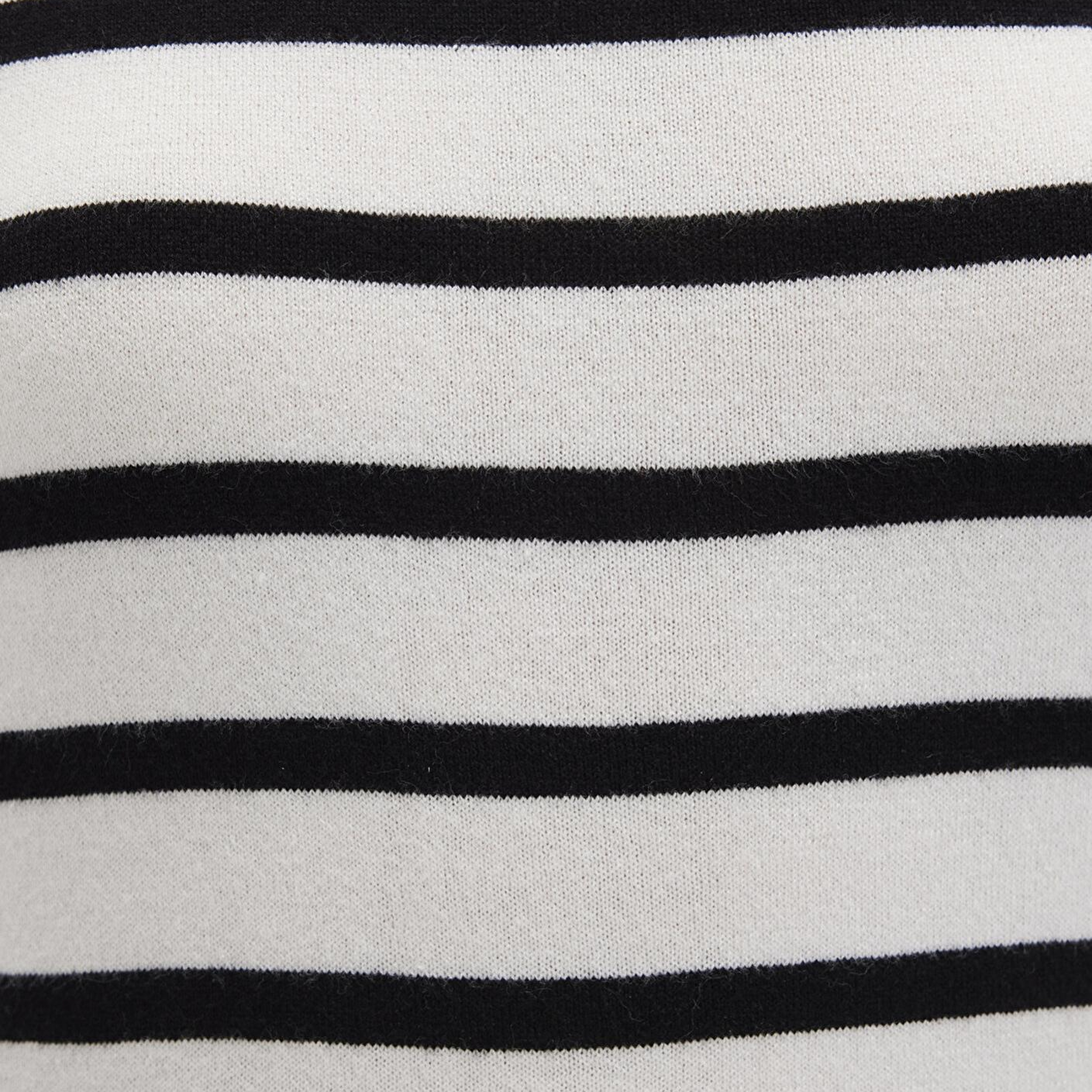 Mavi Bisiklet Yaka Çizgili Siyah Kazak Slim Fit / Dar Kesim 1710545-85407