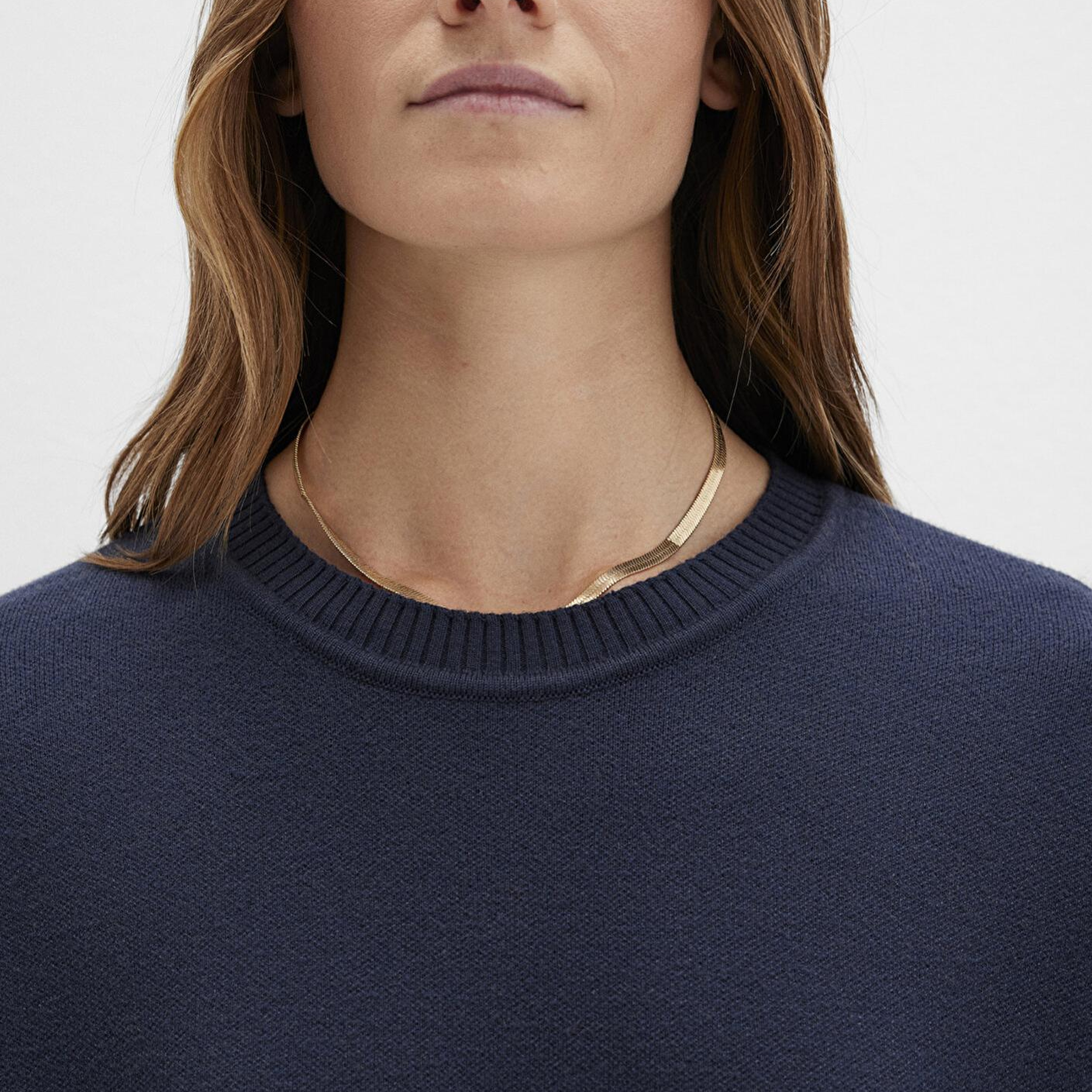 Mavi Bisiklet Yaka Lacivert Kazak Oversize / Geniş Kesim 1710499-83699