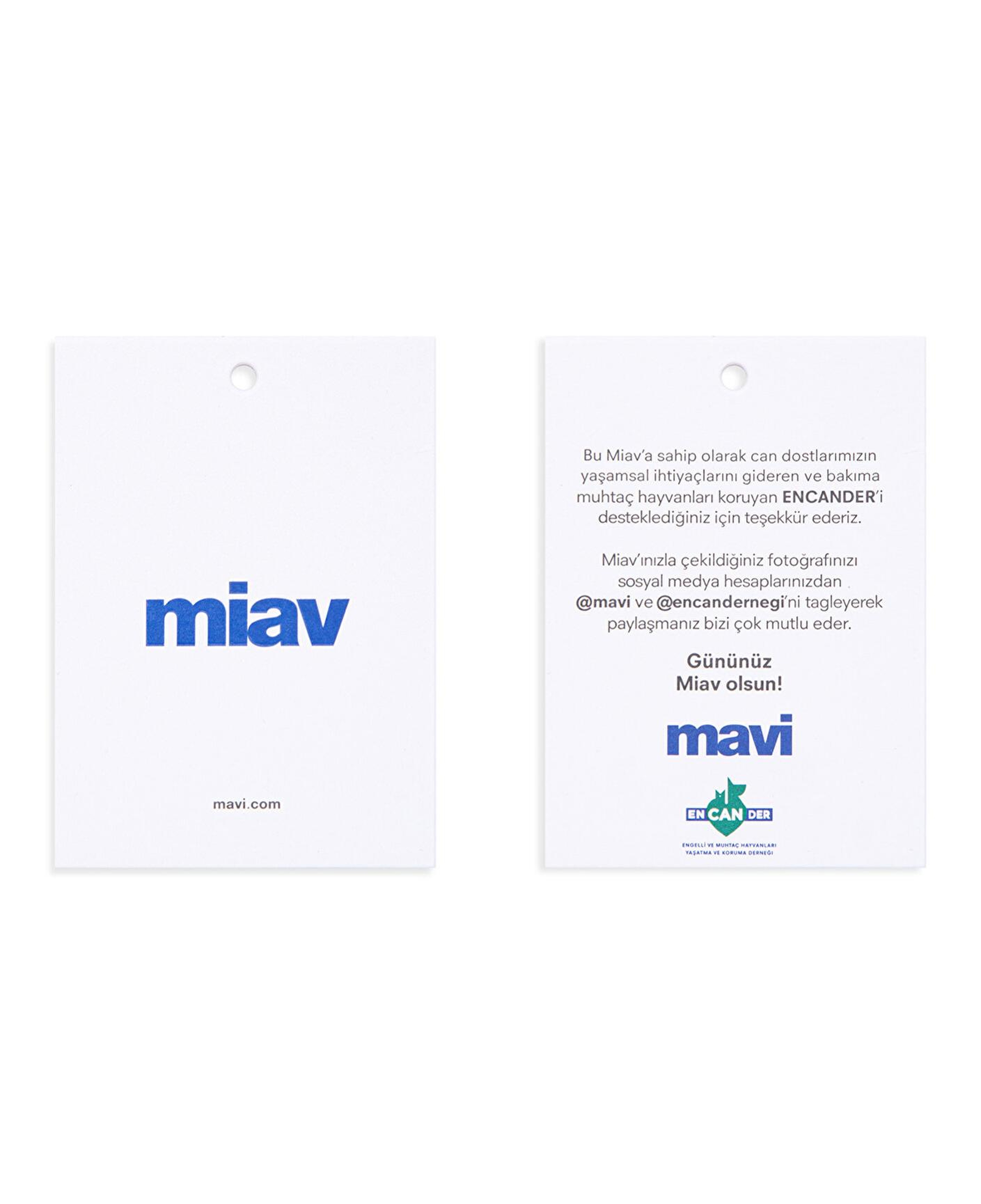 Mavi Miav Baskılı Beyaz Soket Çorap 0911440-620