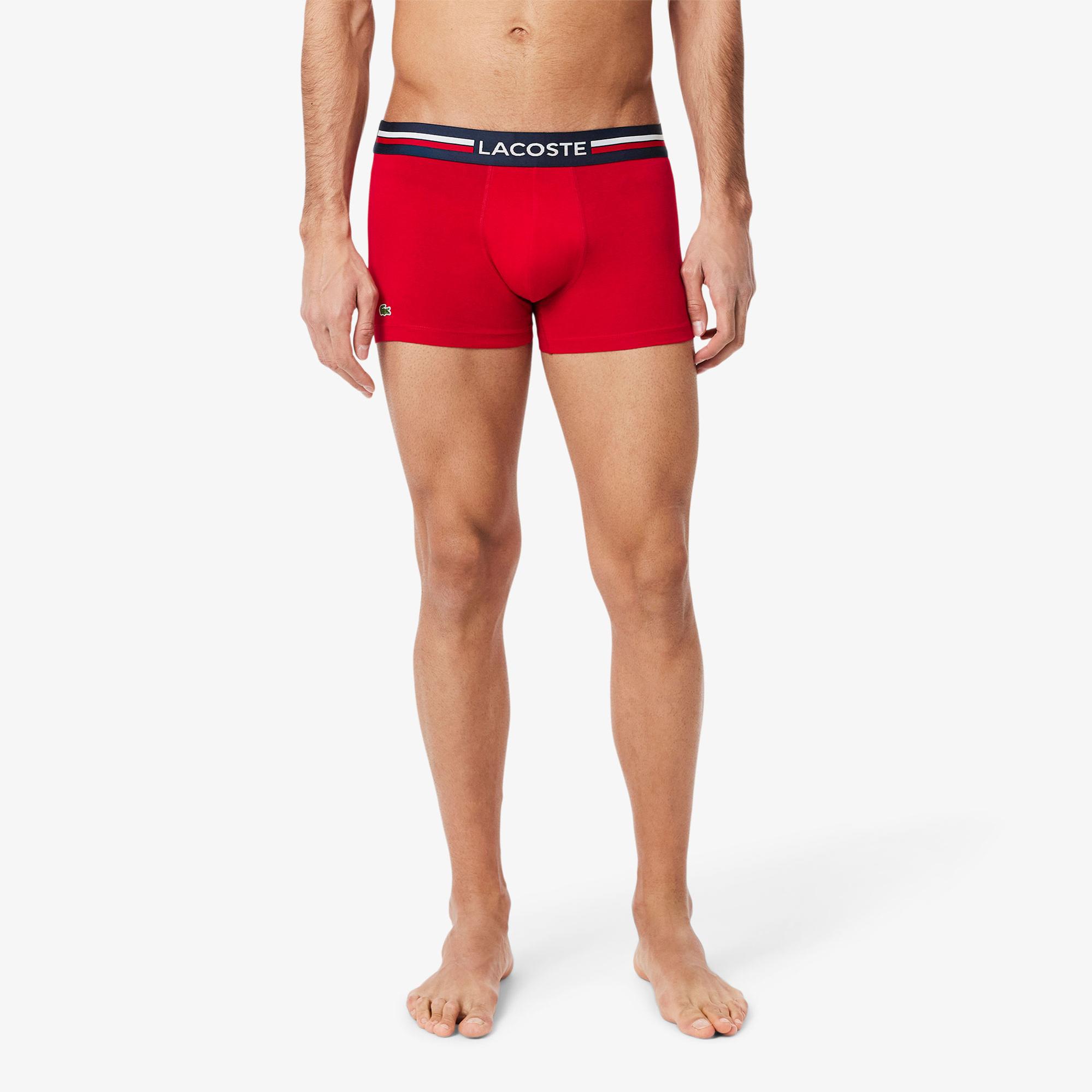 Lacoste Erkek 3'lü Renkli Boxer