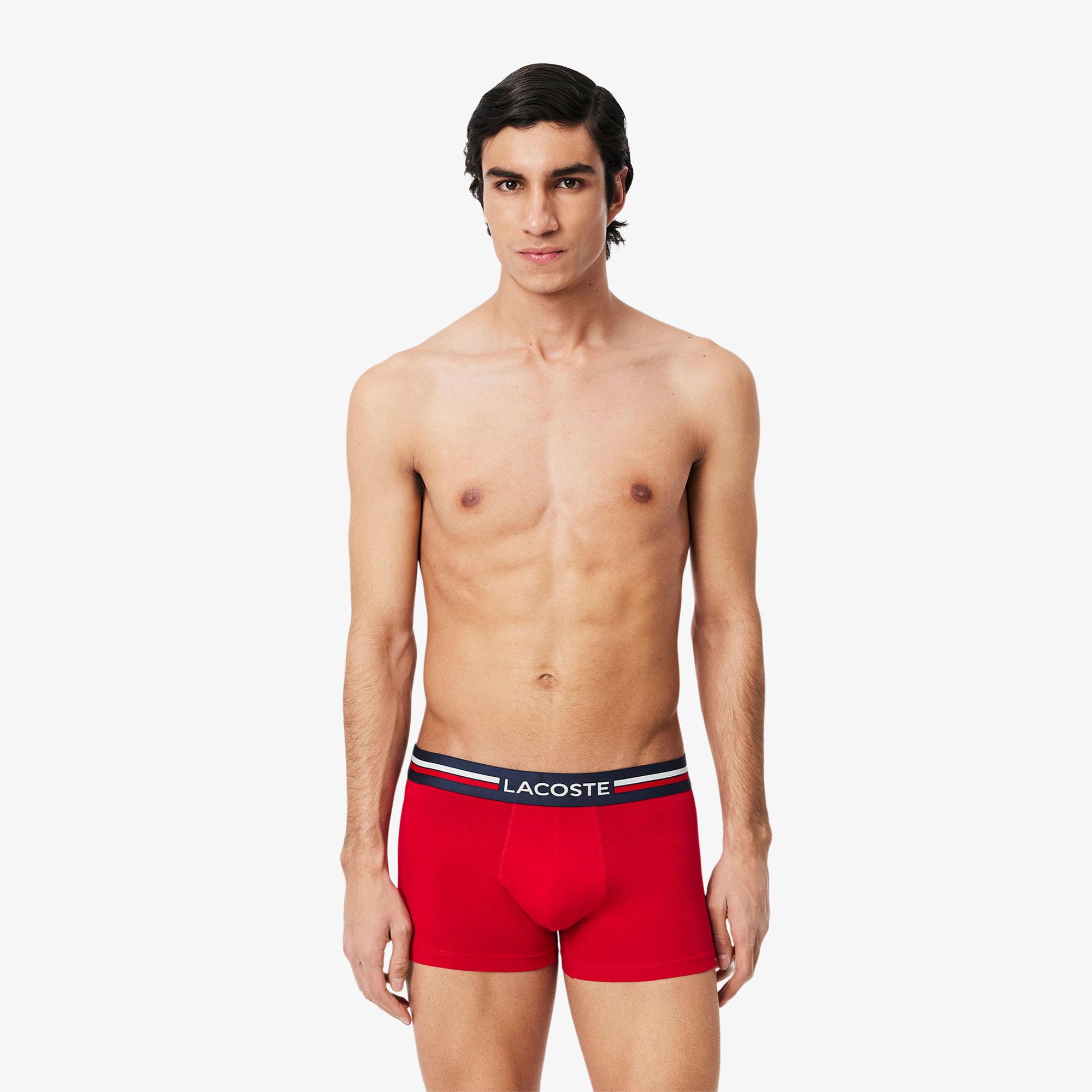 Lacoste Erkek 3'lü Renkli Boxer