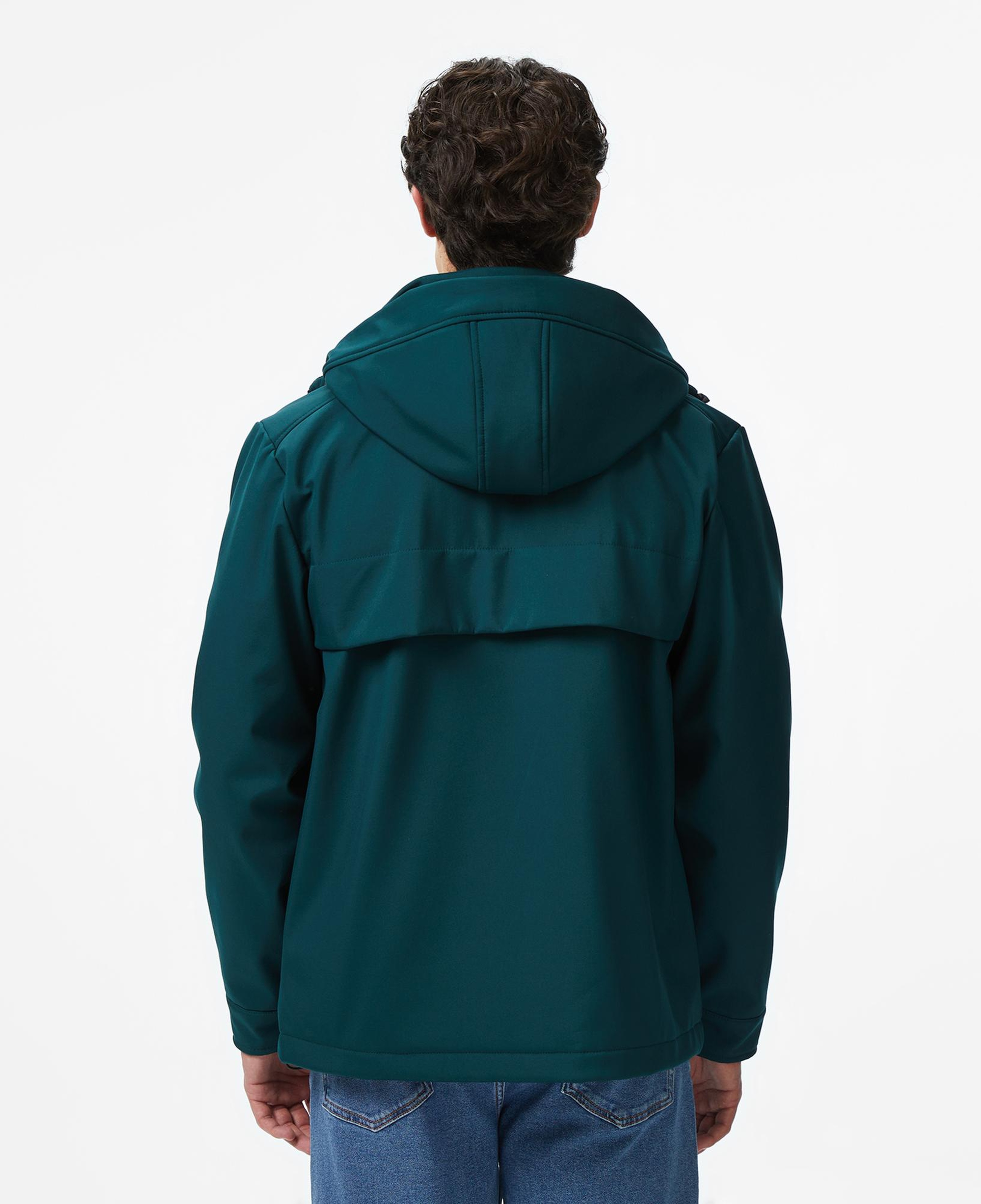 Lacoste Erkek Kapüşonlu Koyu Yeşil Yağmurluk