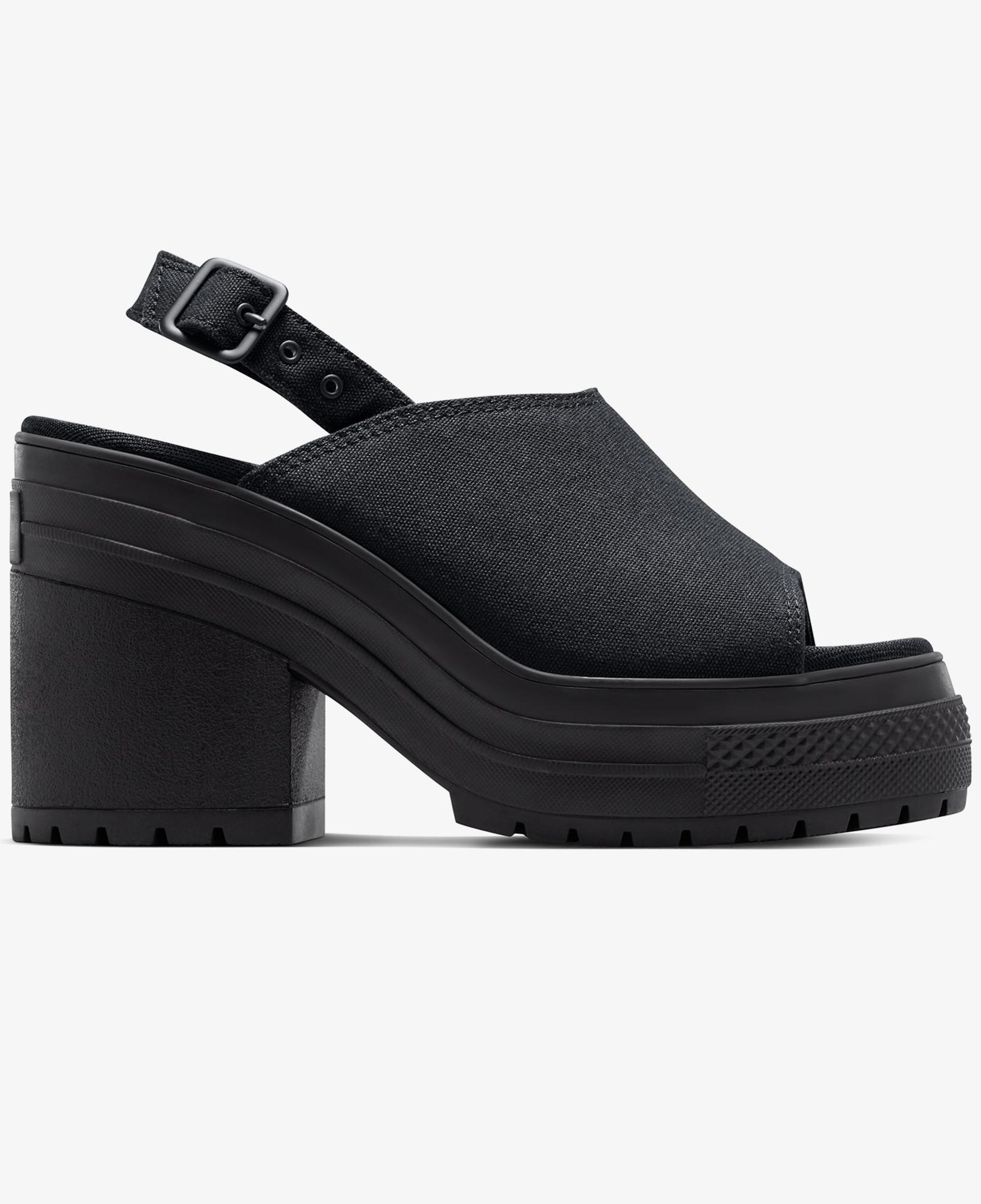 Converse Chuck 70 De Luxe Heel Unisex Siyah Platform Sandalet