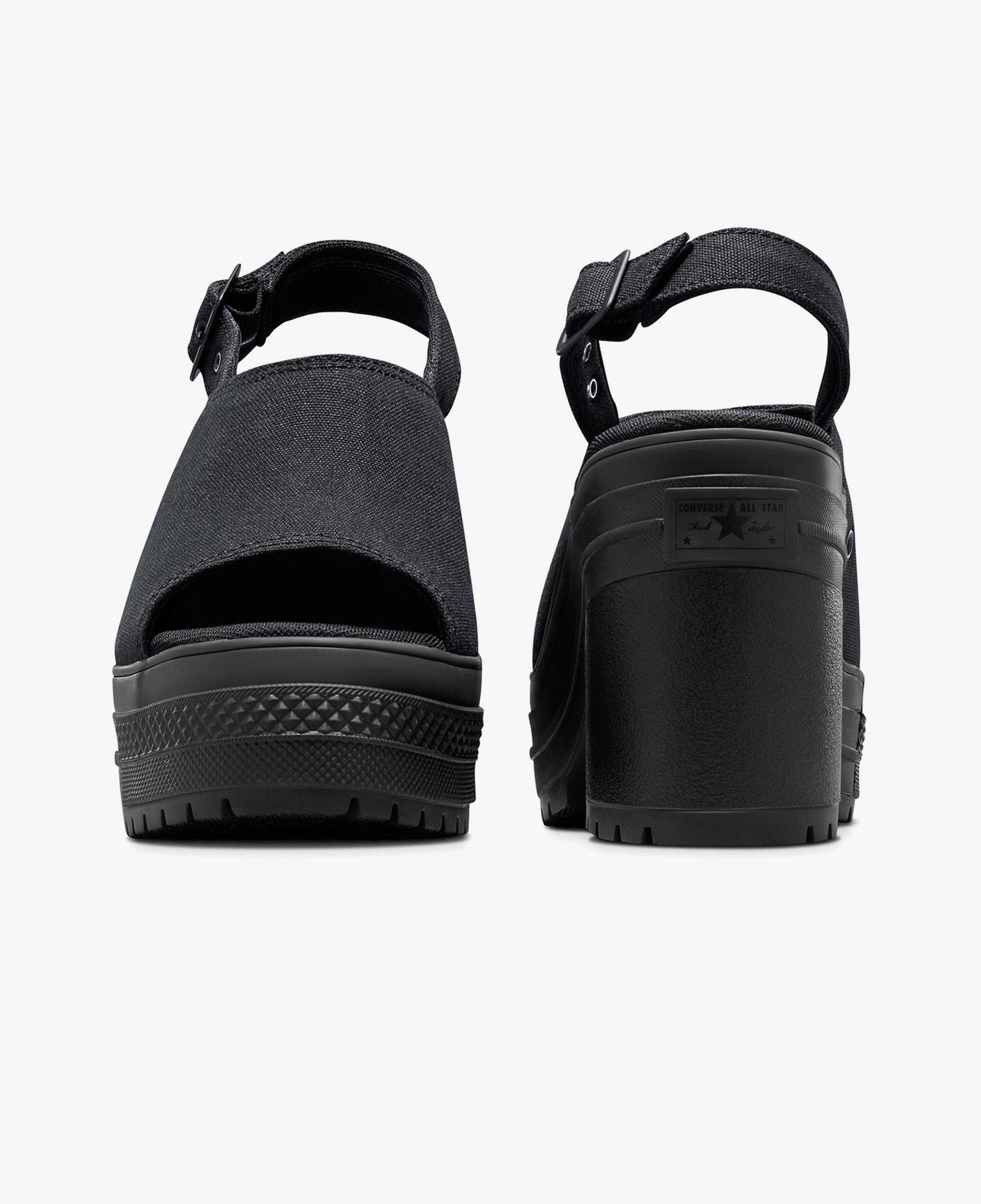 Converse Chuck 70 De Luxe Heel Unisex Siyah Platform Sandalet