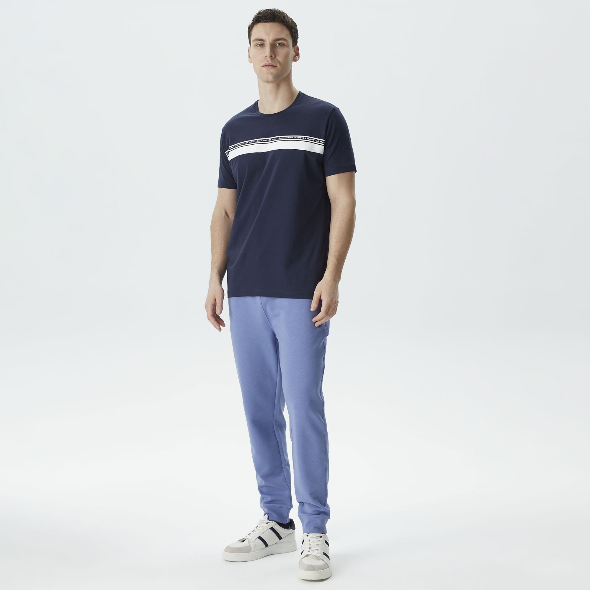 Nautica Erkek Lacivert Standart Fit T-Shirt