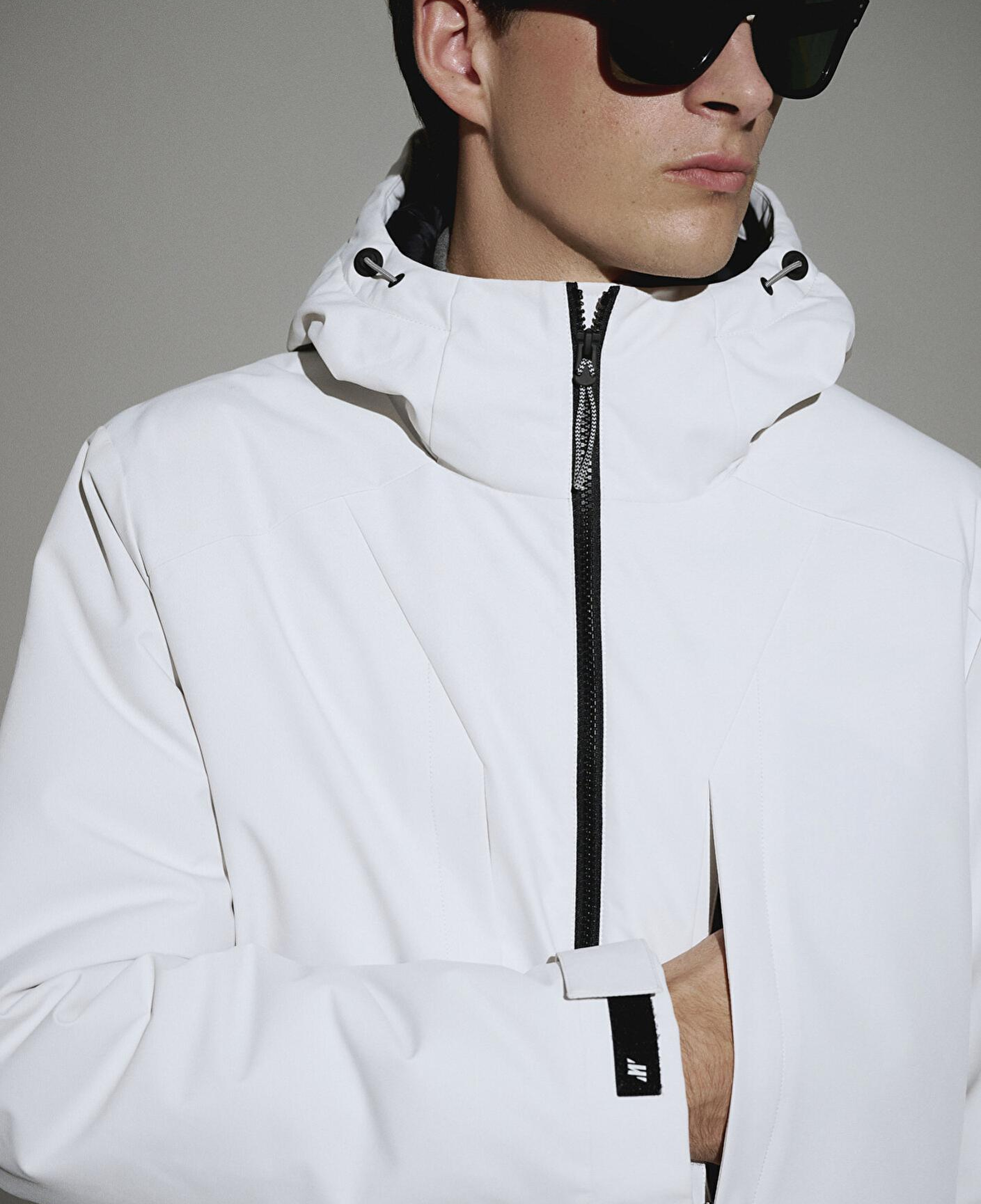 Mavi Su İtici Kapüşonlu Gri Şişme Mont 0110441-83746