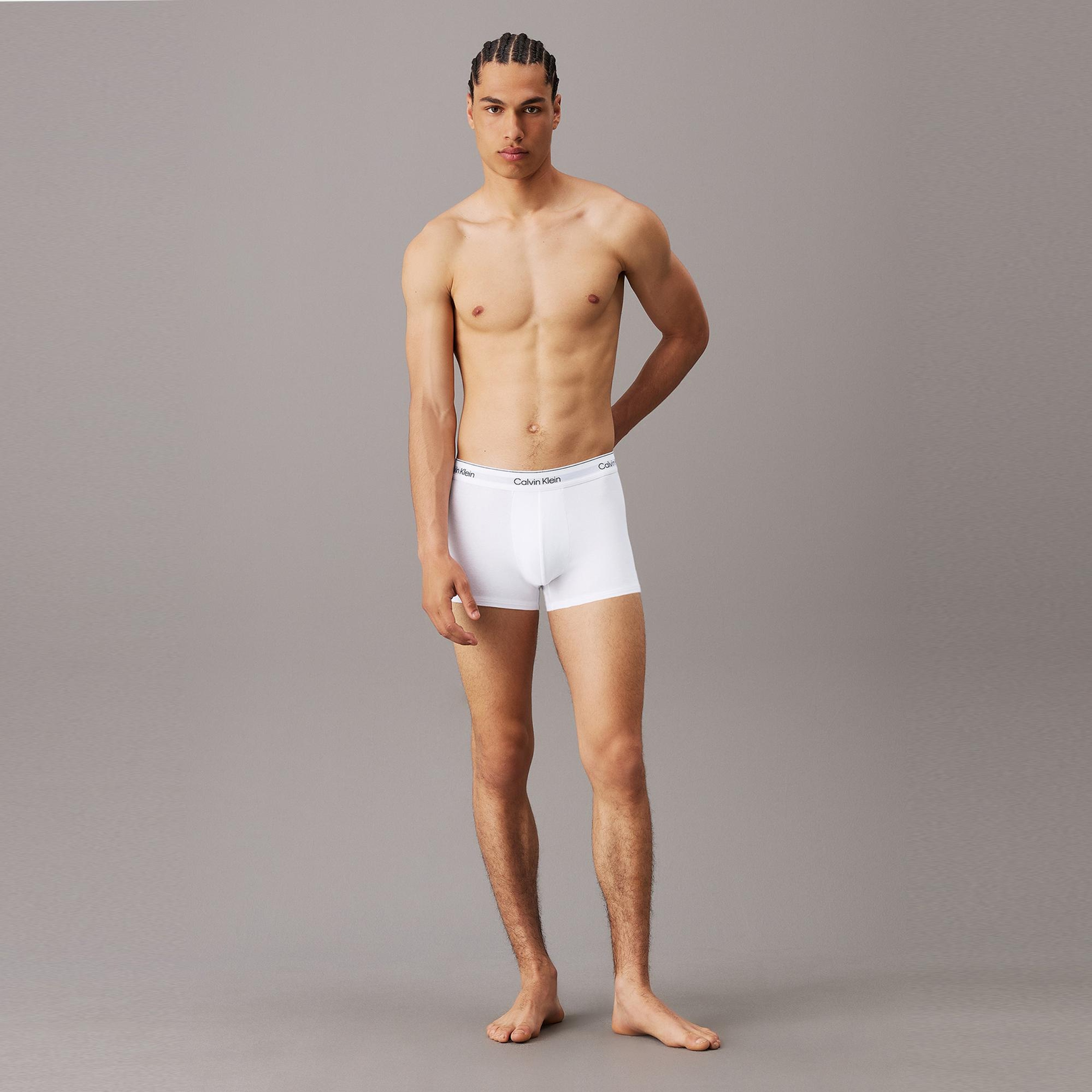 Calvin Klein Trunk 3'lü Erkek Beyaz Boxer