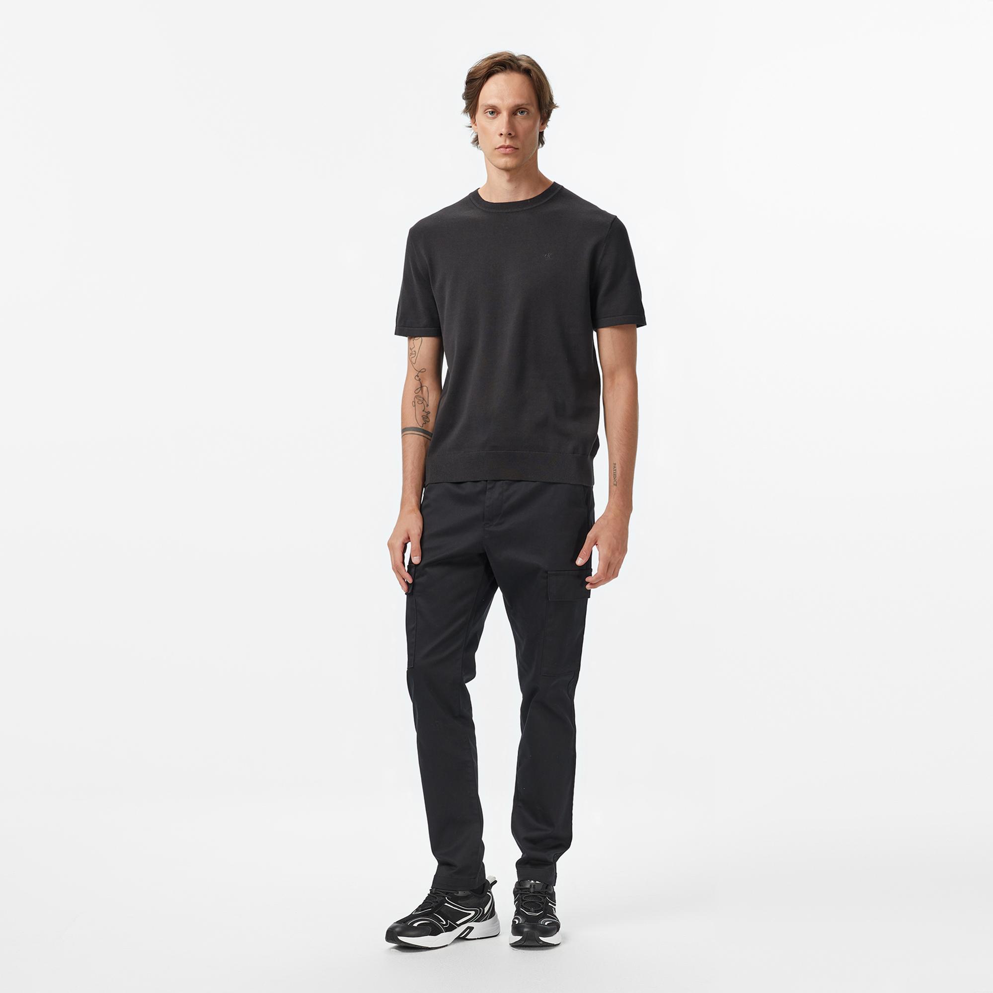 Calvin Klein Supima Erkek Siyah Triko