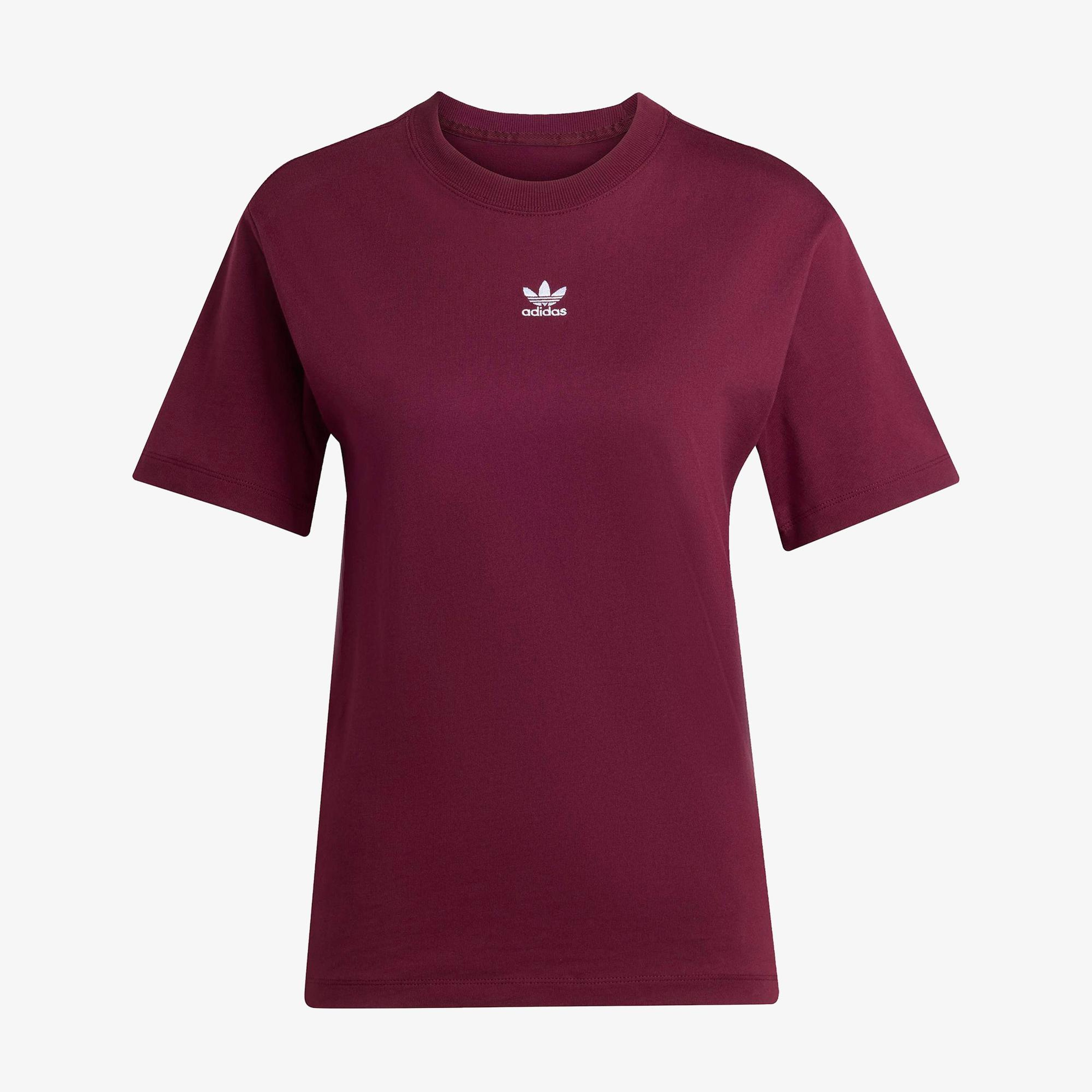 adidas Adicolor Essentials Kadın Bordo T-Shirt