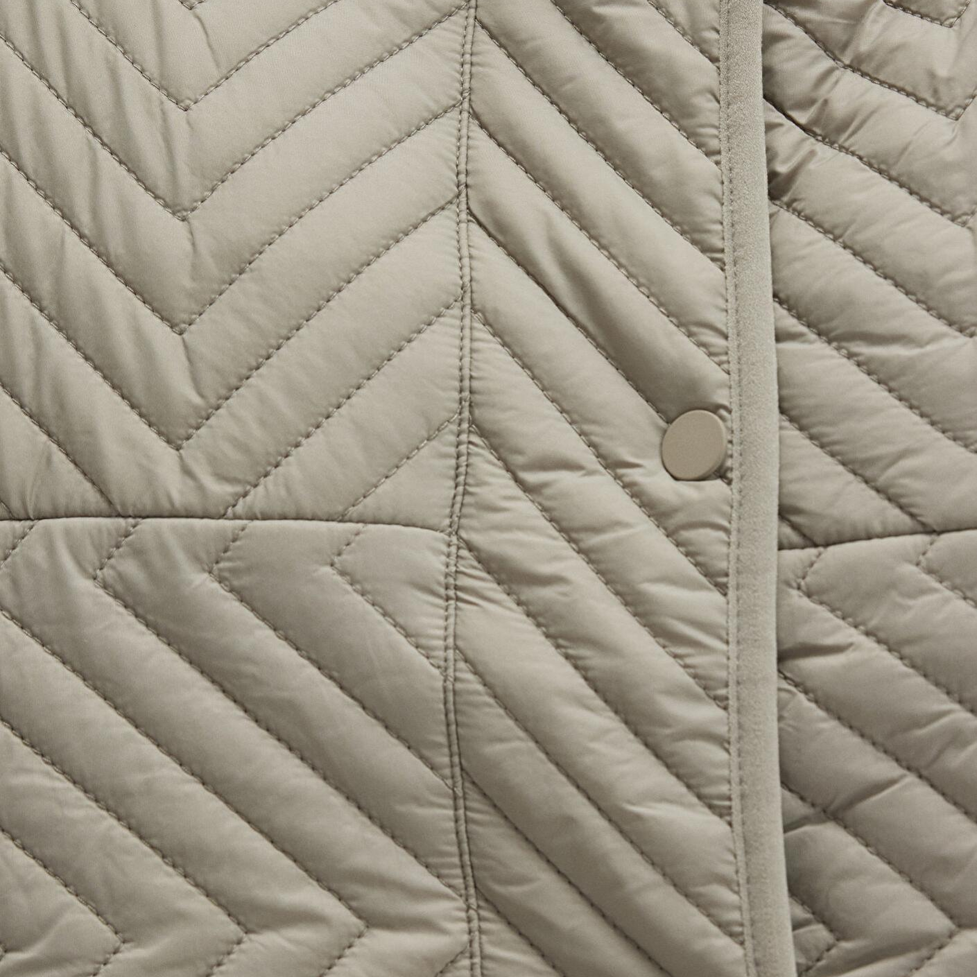 Mavi Kapüşonlu Kapitone Yeşil Ceket Loose Fit / Bol Rahat Kesim 1110460-70354