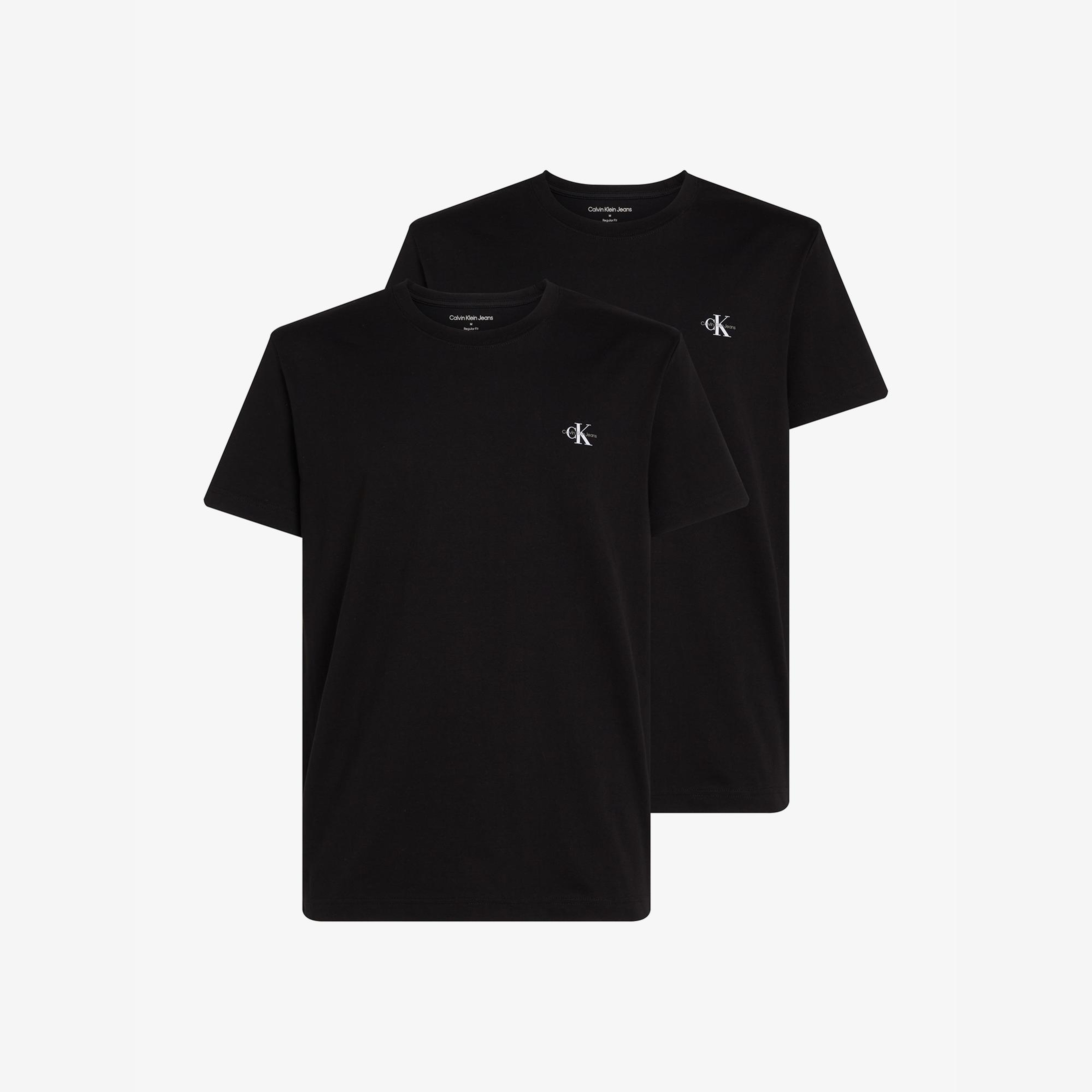 Calvin Klein 2'li Monologo Erkek Siyah T-Shirt