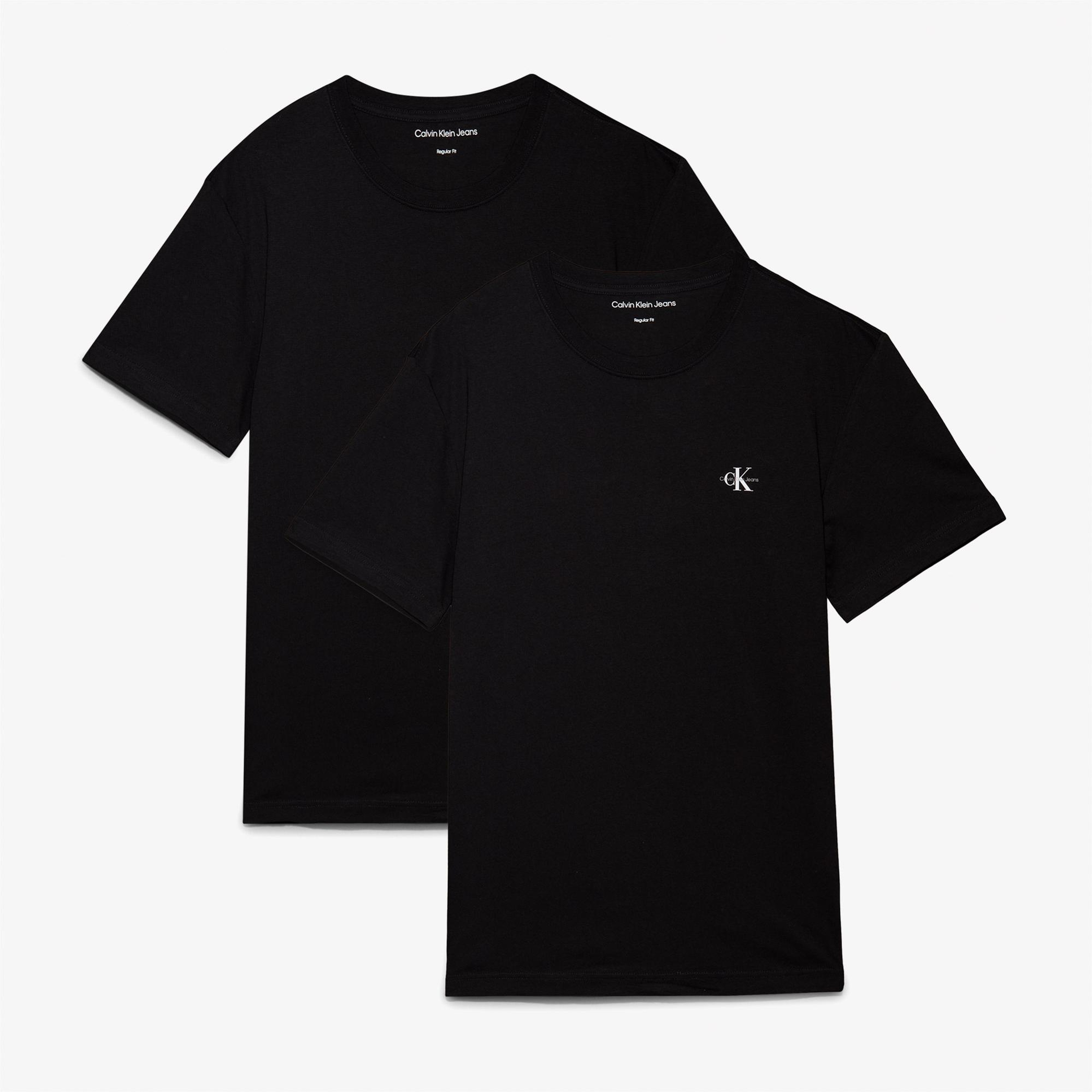 Calvin Klein 2'li Monologo Erkek Siyah T-Shirt