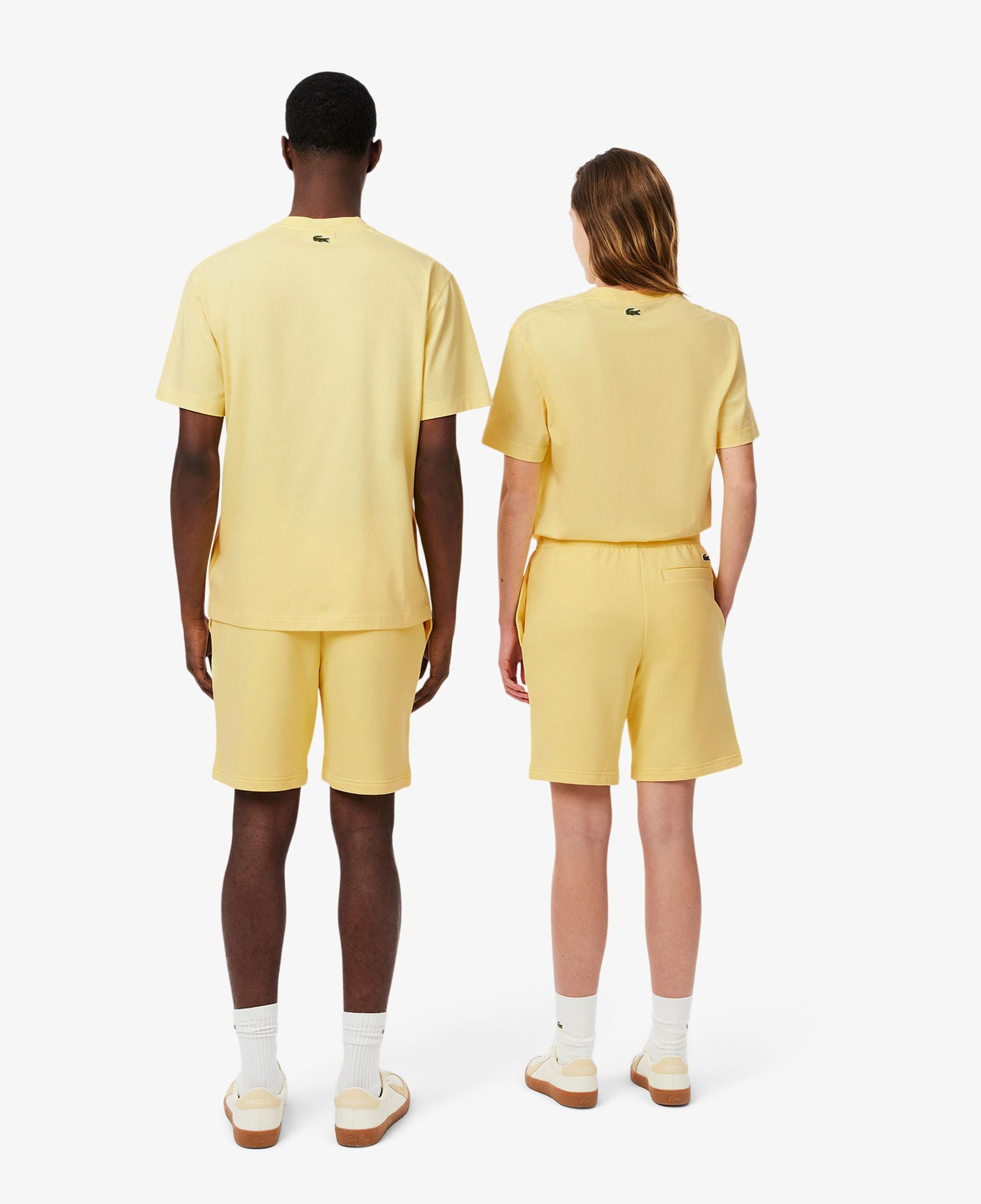 Lacoste Unisex Regular Fit Baskılı Sarı Şort