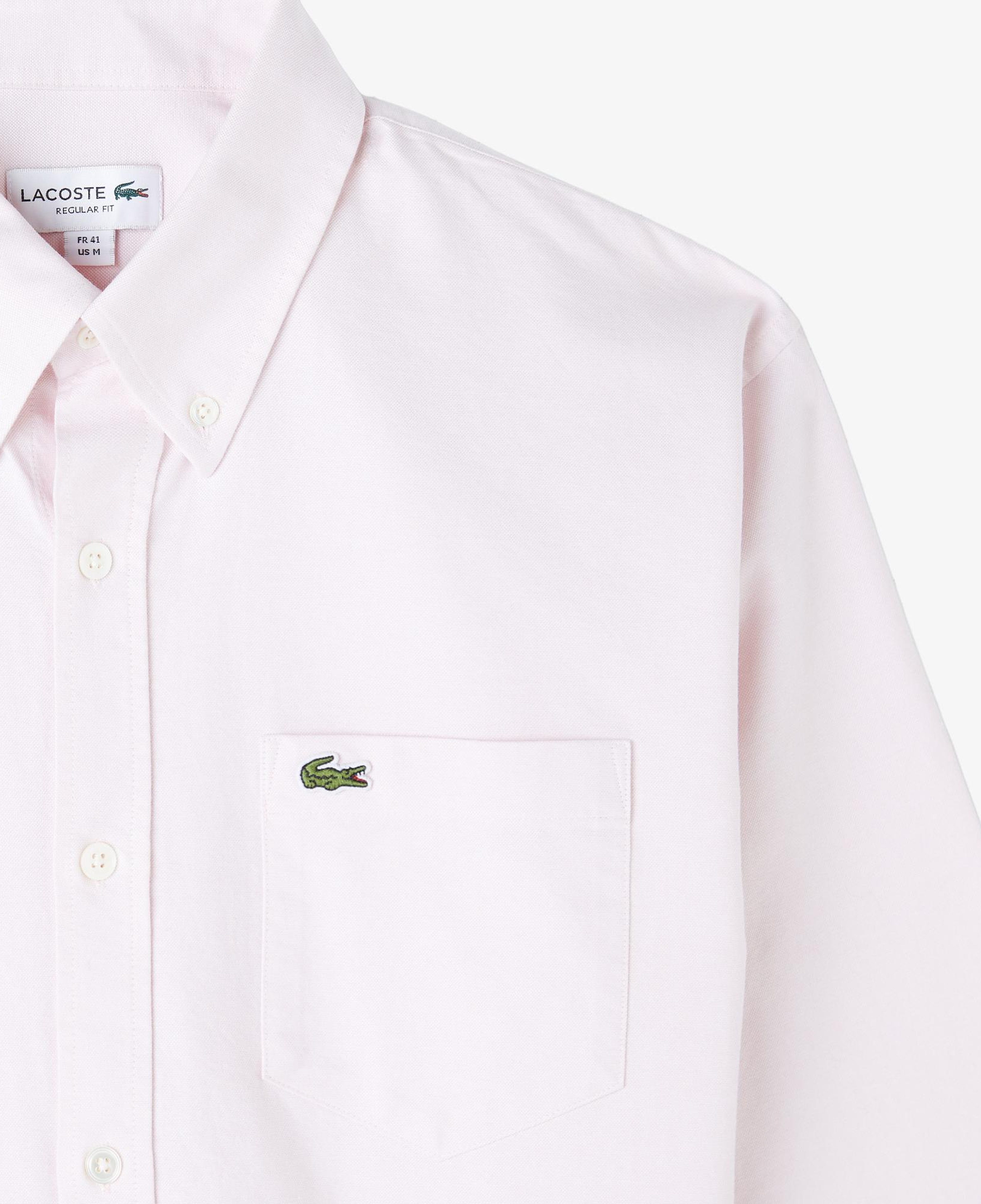 Lacoste Erkek Regular Fit Düğmeli Yaka Pembe Gömlek