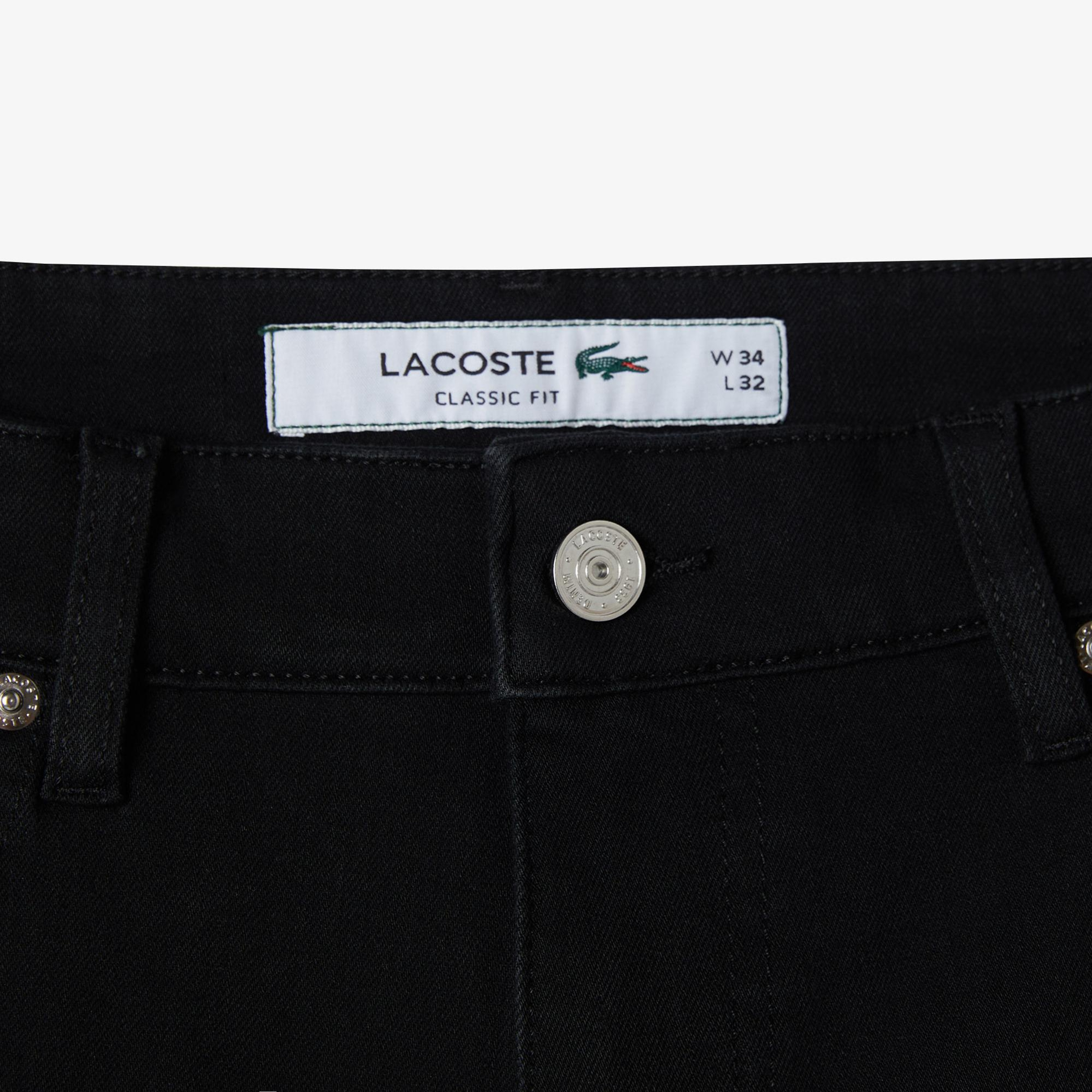 Lacoste Erkek Regular Fit Siyah Jean Pantolon