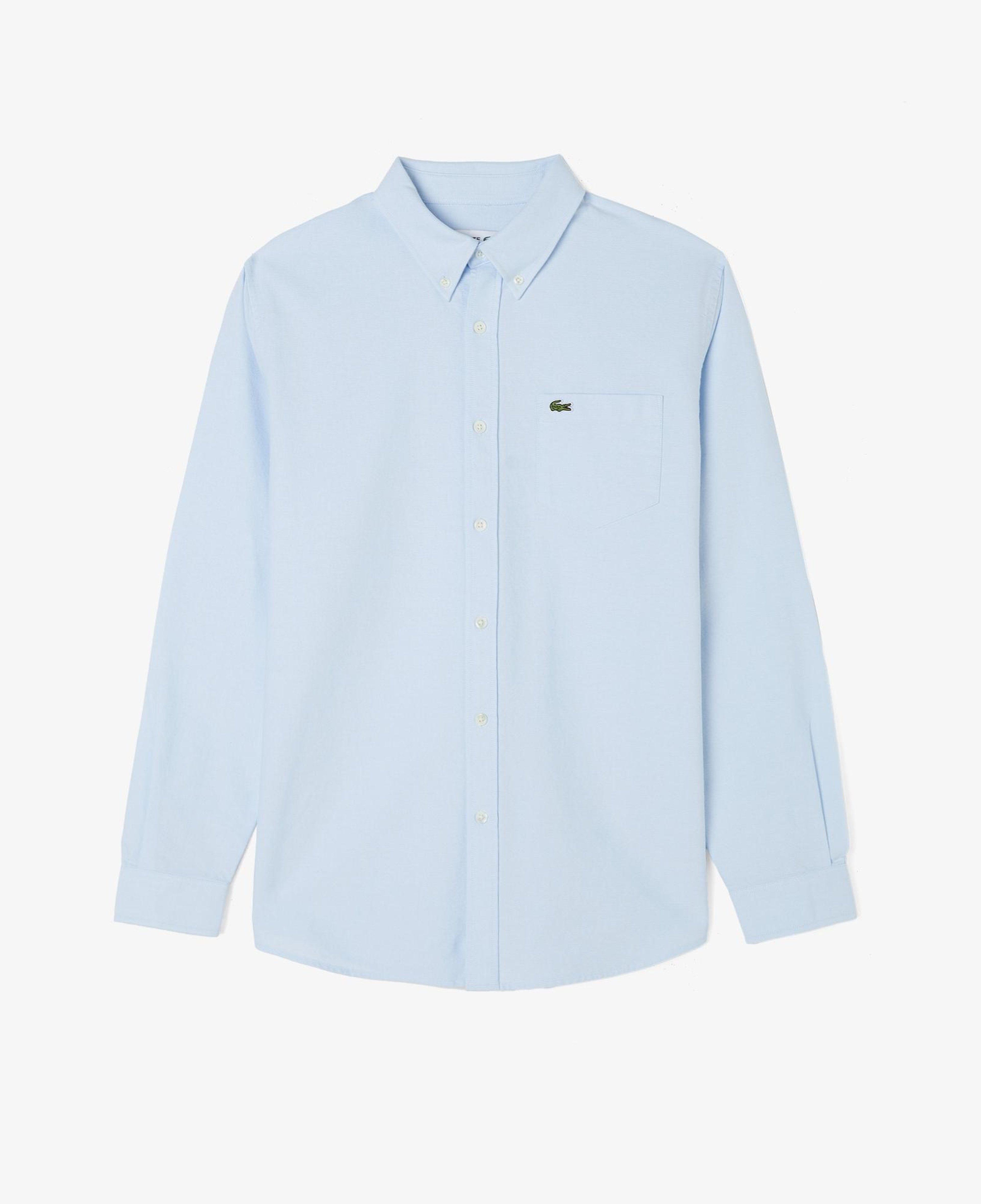 Lacoste Erkek Regular Fit Düğmeli Yaka Mavi Gömlek