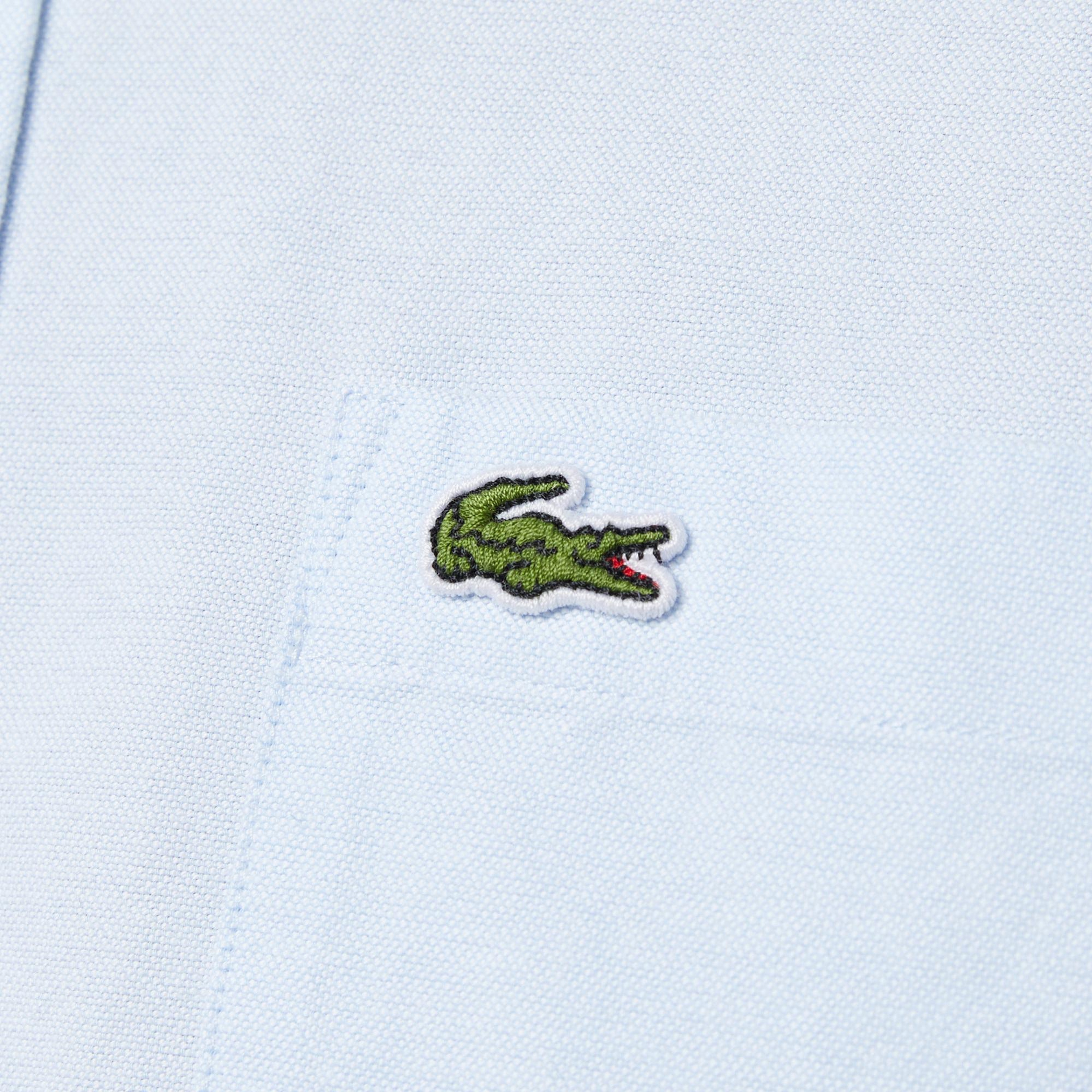 Lacoste Erkek Regular Fit Düğmeli Yaka Mavi Gömlek