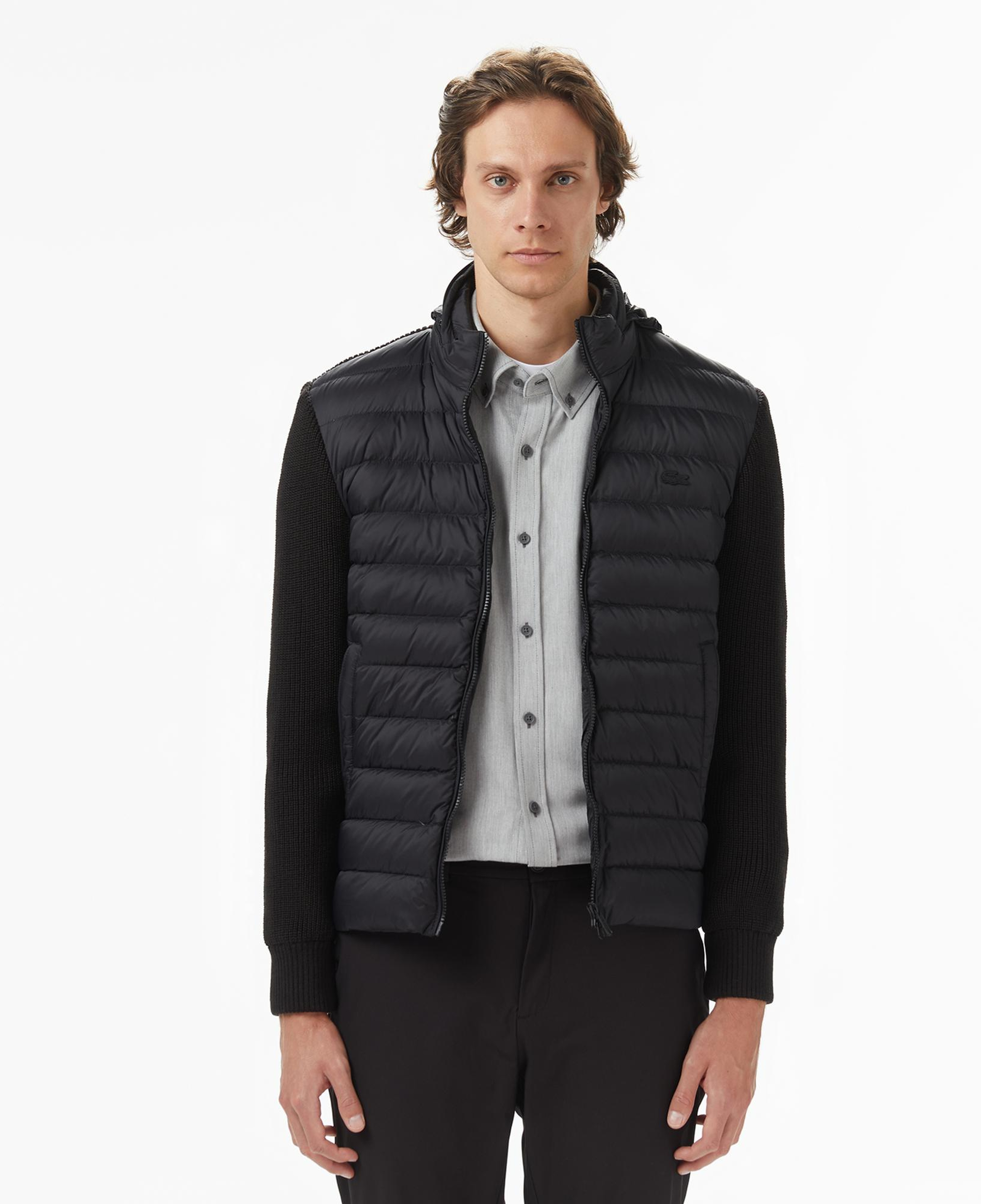 Lacoste Erkek Regular Fit Kapüşonlu Siyah Mont