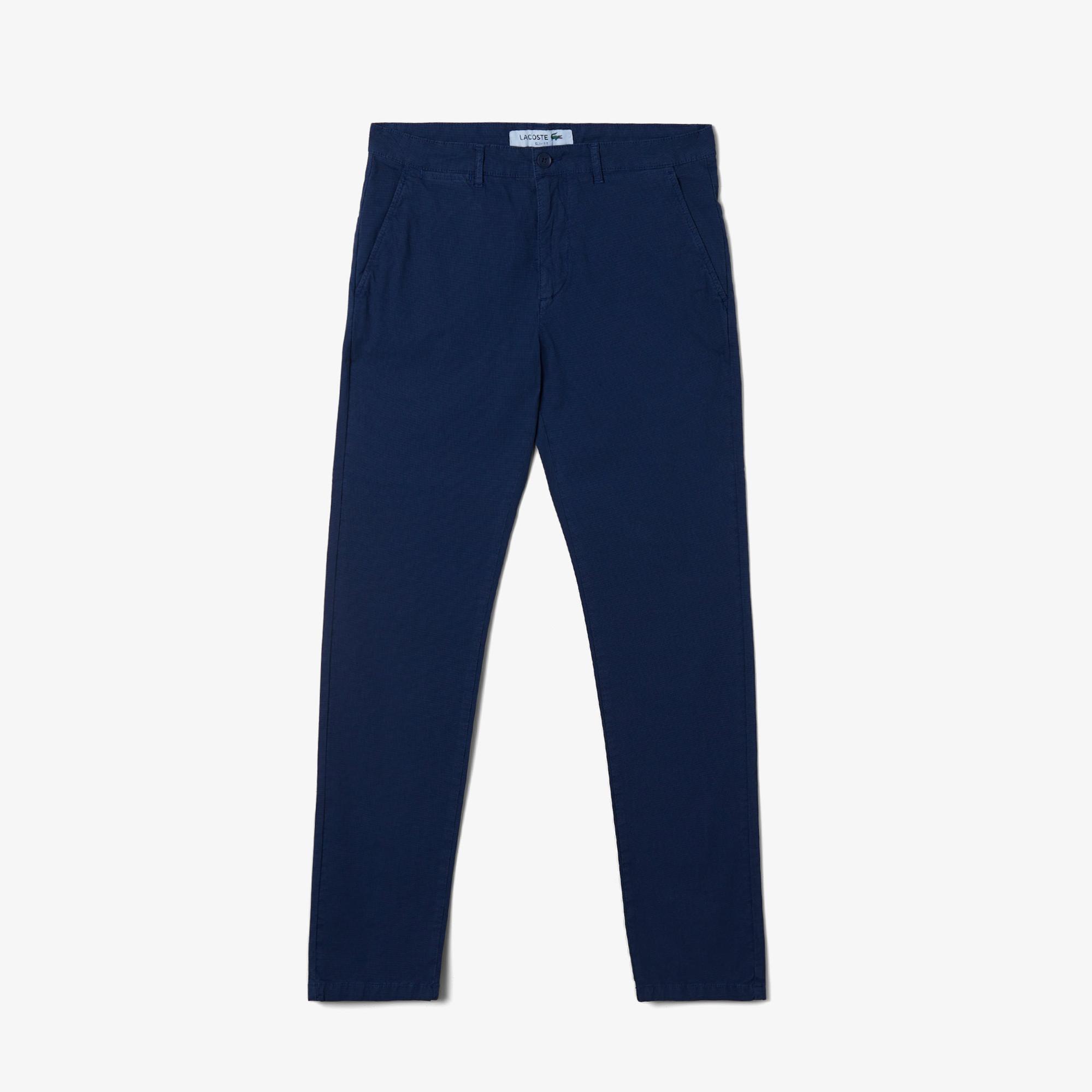 Lacoste Erkek Slim Fit Lacivert Pantolon