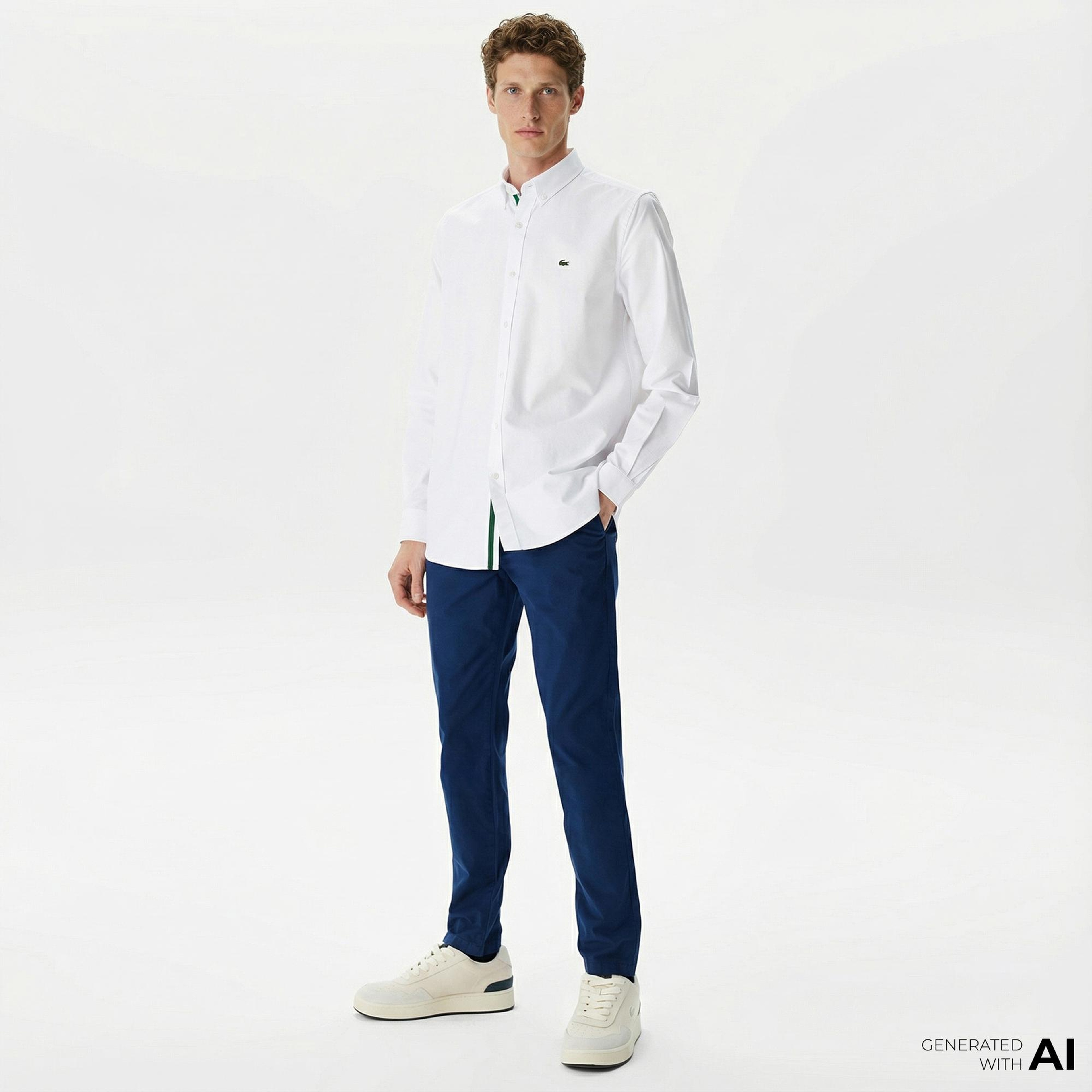 Lacoste Erkek Slim Fit Lacivert Pantolon