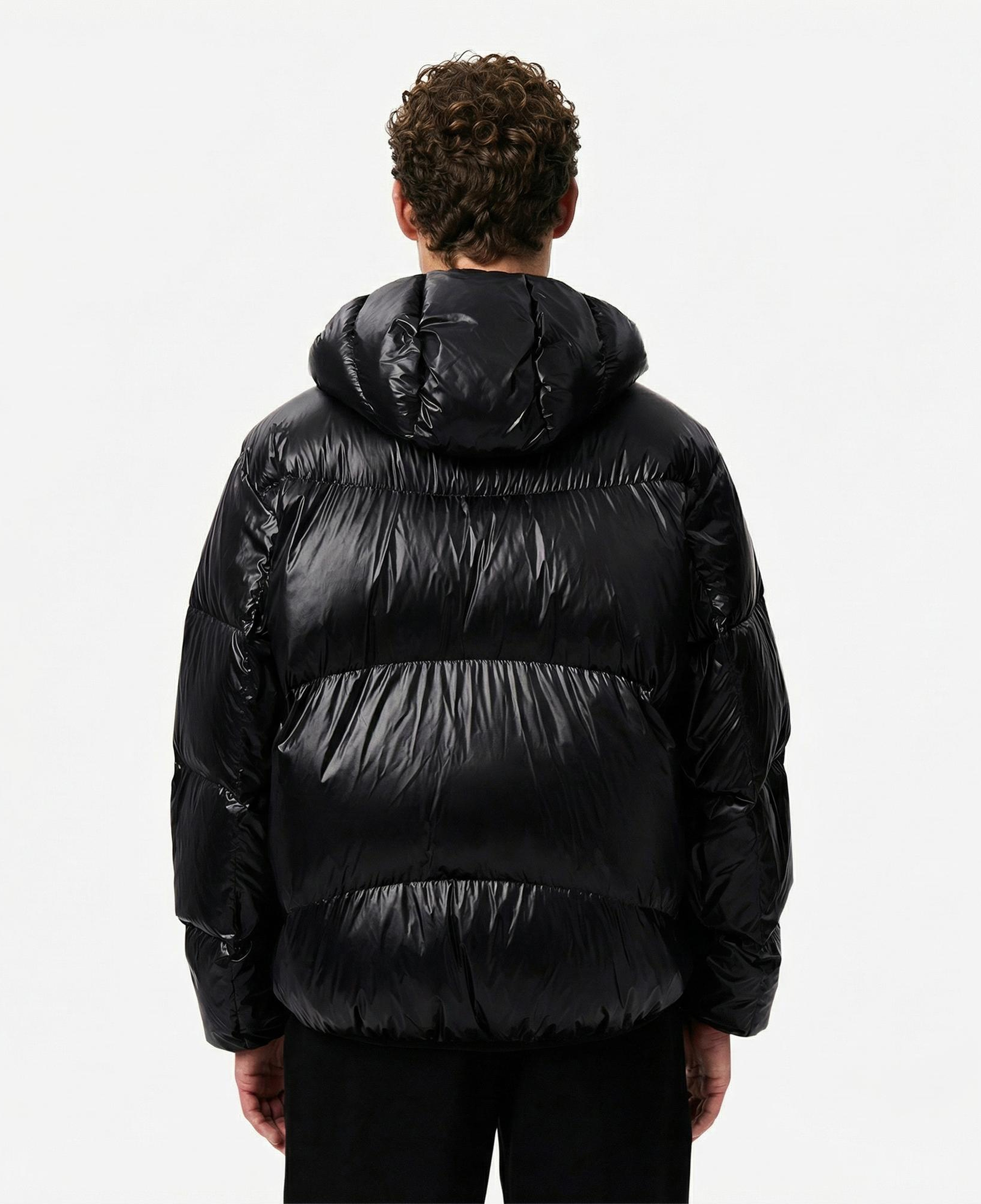 Lacoste Erkek Relaxed Fit Kapüşonlu Siyah Mont