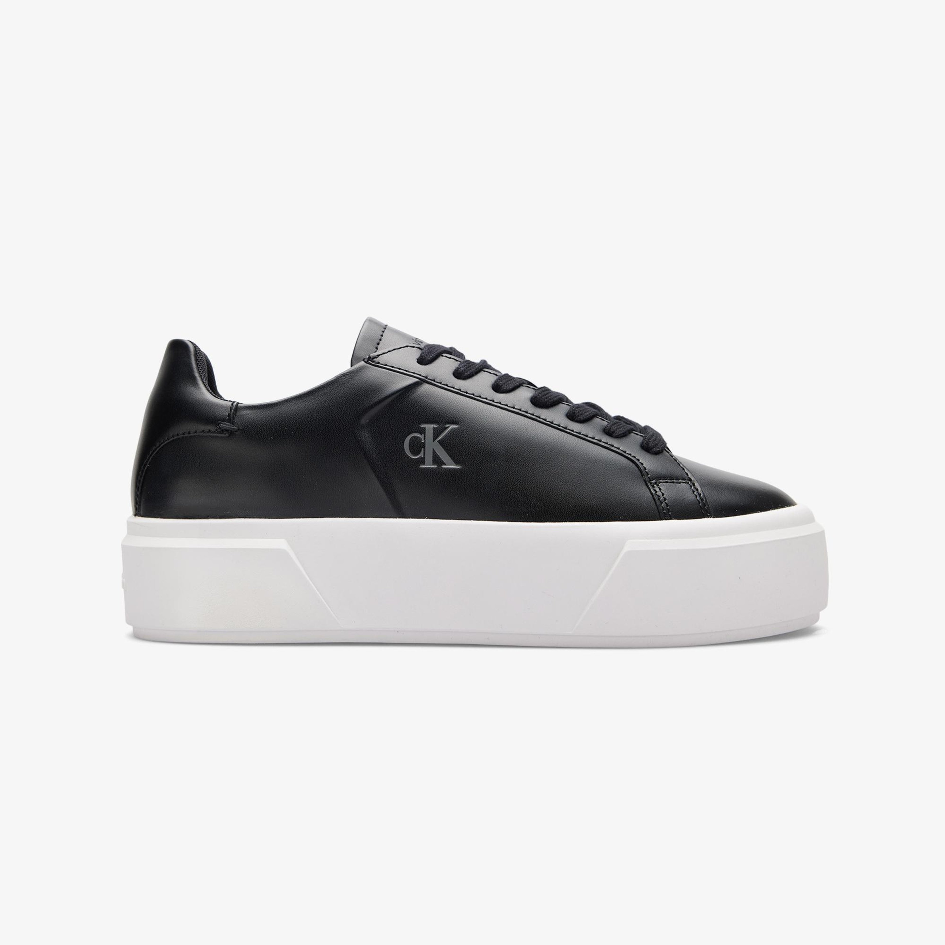 Calvin Klein Flatform Lace Up Kadın Siyah Sneaker