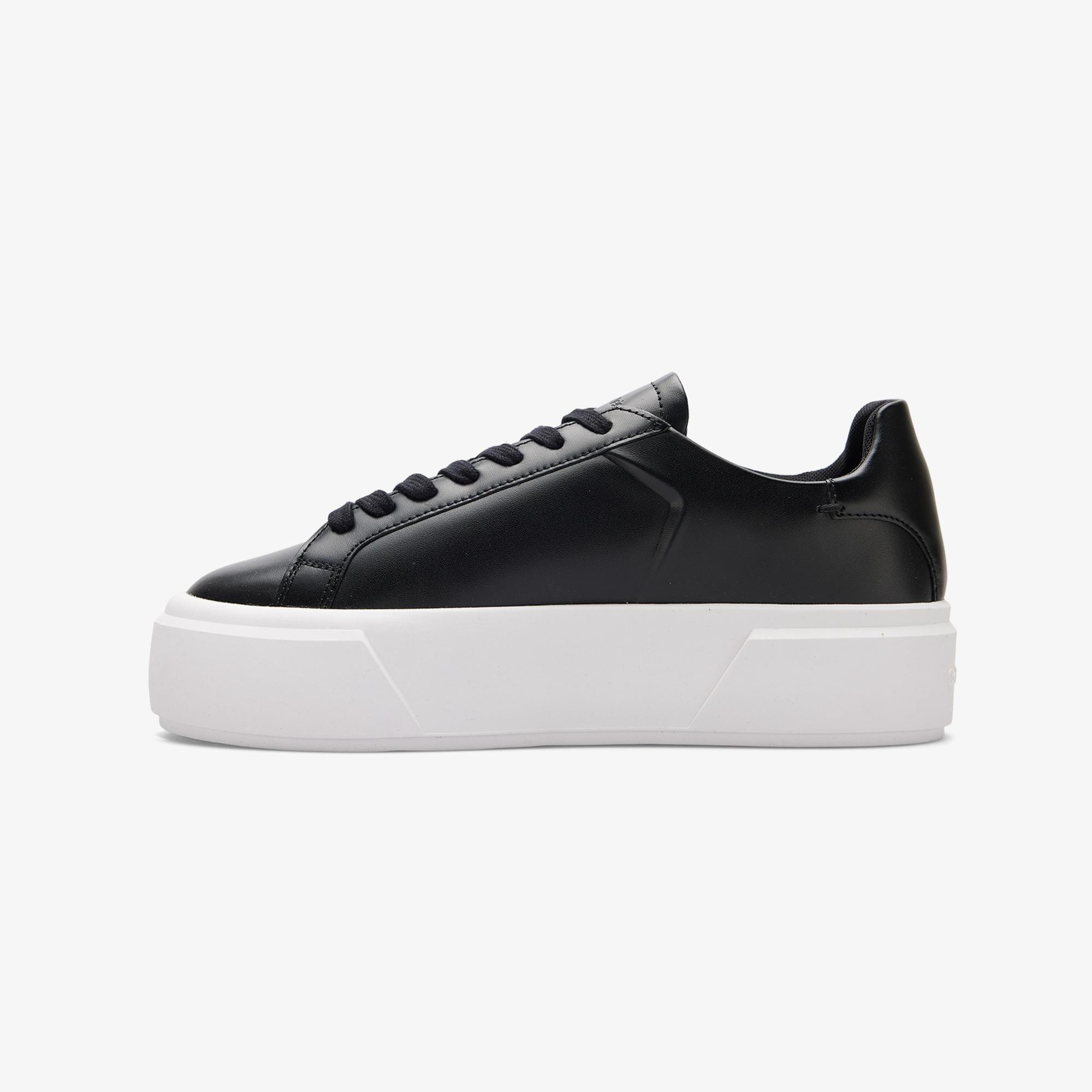 Calvin Klein Flatform Lace Up Kadın Siyah Sneaker